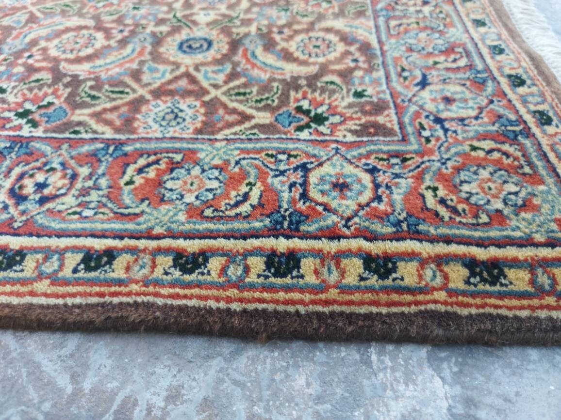 3'×2' ft Handmade Indian rug best wool rug small oriental rug - image 3