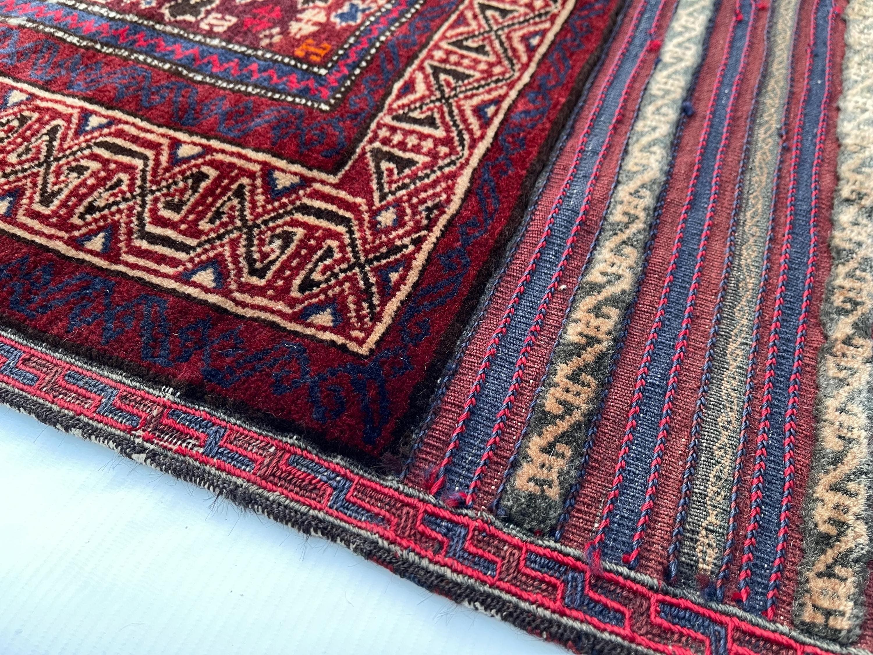 152x101 cm Afghan rug nice thaimani tribal rug oriental area rug handmade rug wall hanging rug beautifully made Baluch rug #691 - image 5