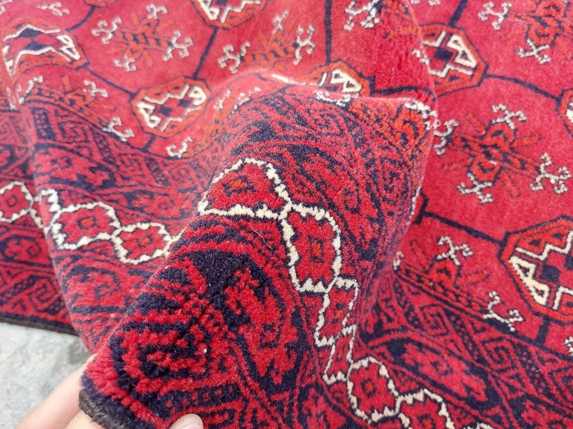 5x3 ft Afghan rug nice thaimani tribal rug oriental area rug vegetable dyed handmade abrash colour - image 5