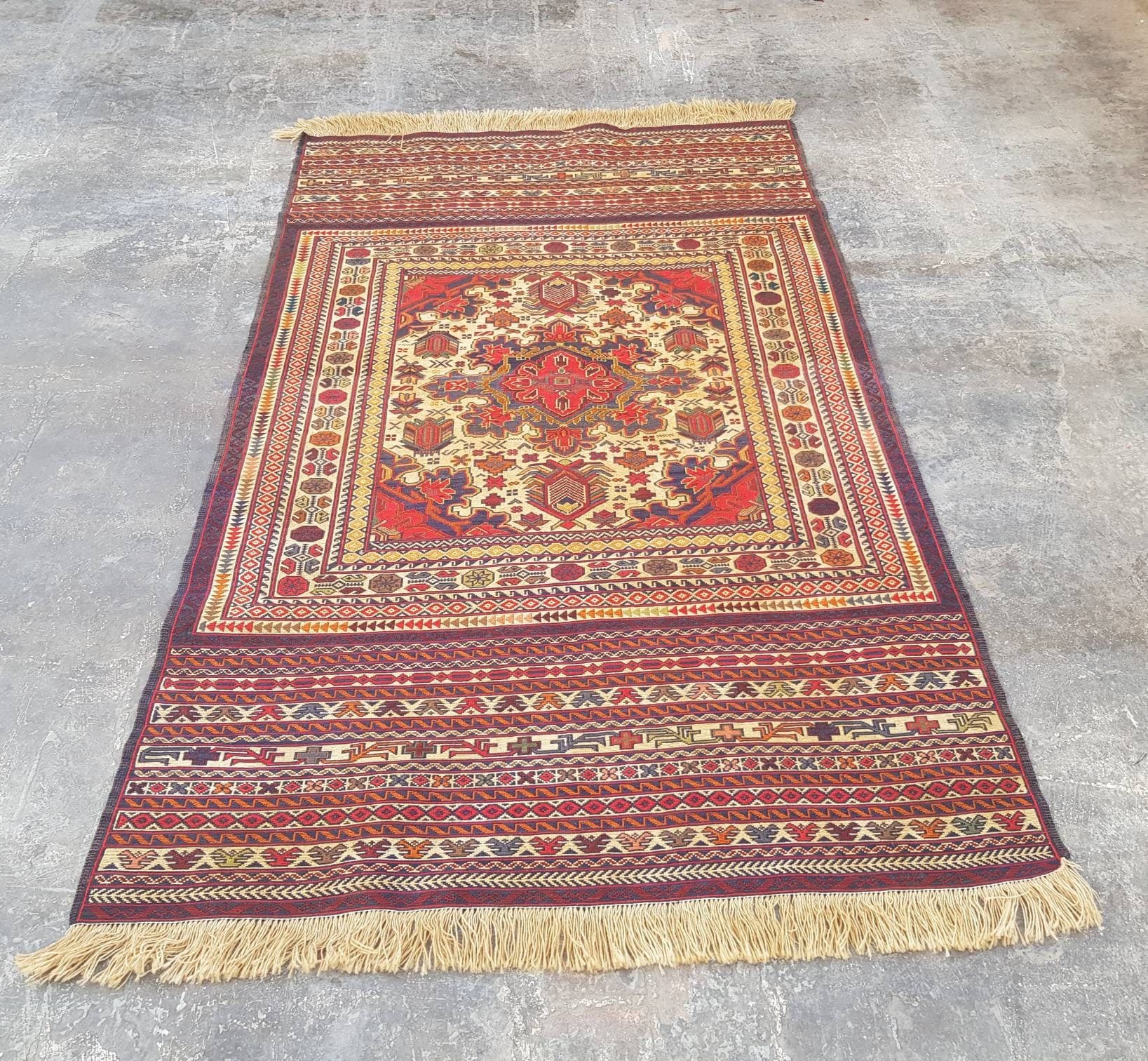 6'2"×4' feet Handmade Afghan Maliki kilim nice wool rug/kilim Ethnic decorative kilim nice quality flat/tapestry Weave kilim