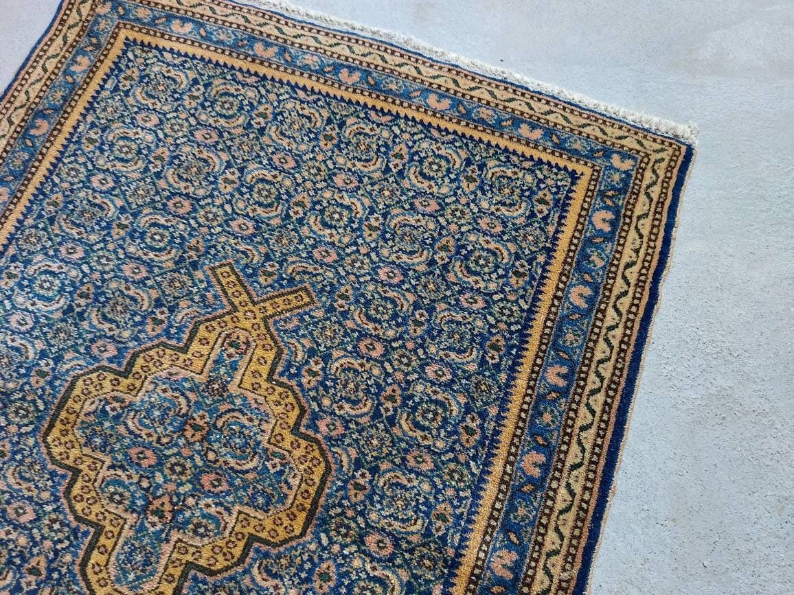 3'3"×2'4" ft percian rug oriental area rug vegetable dyed handmade rug vintage rug semi antique mini rug - image 5