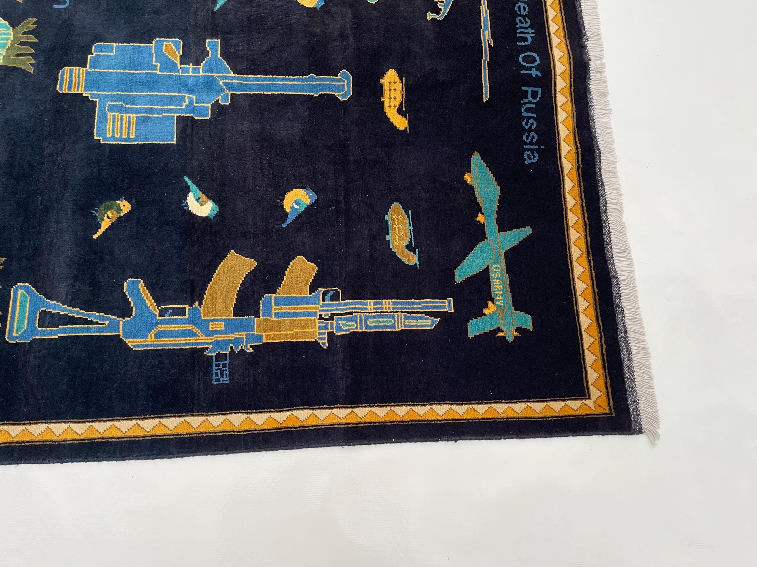 218x145 cm Handmade Afghan war rug large war rug Merinos wool rug  beautifully made area rug handicrafts #725 - image 4