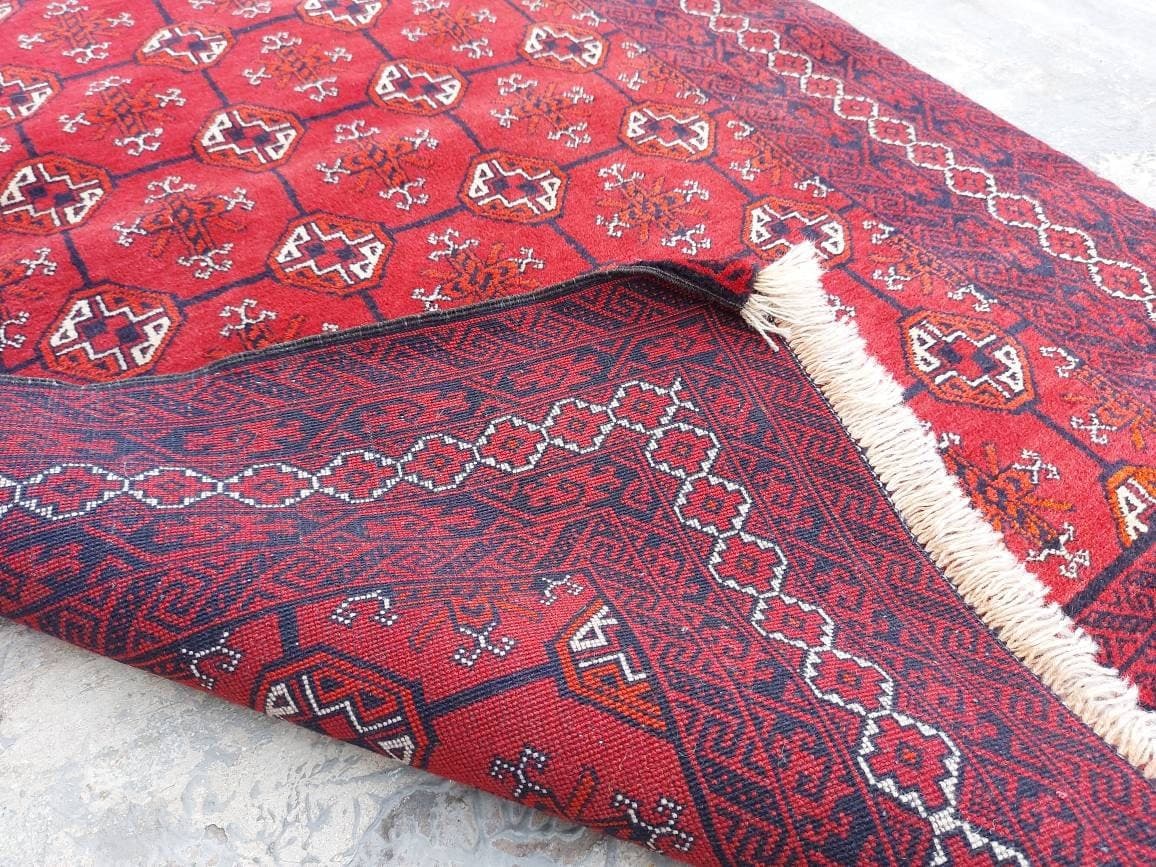5x3 ft Afghan rug nice thaimani tribal rug oriental area rug vegetable dyed handmade abrash colour - image 4