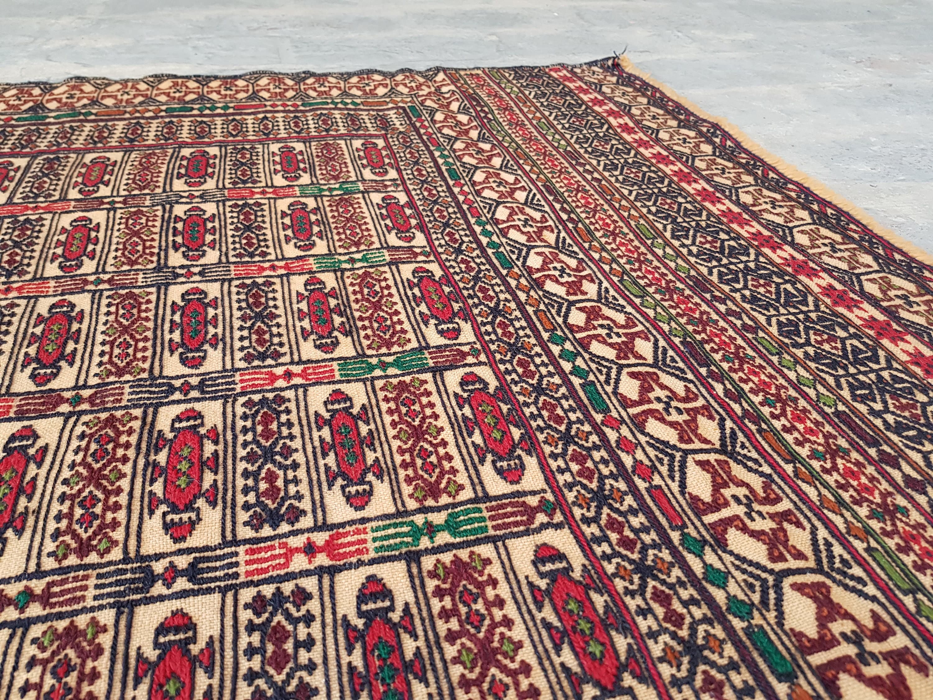 4'10x3'1 ft Afghan kilim nice quality wool kilim rug flat weave decorative kilim handmade kilim rug - image 3