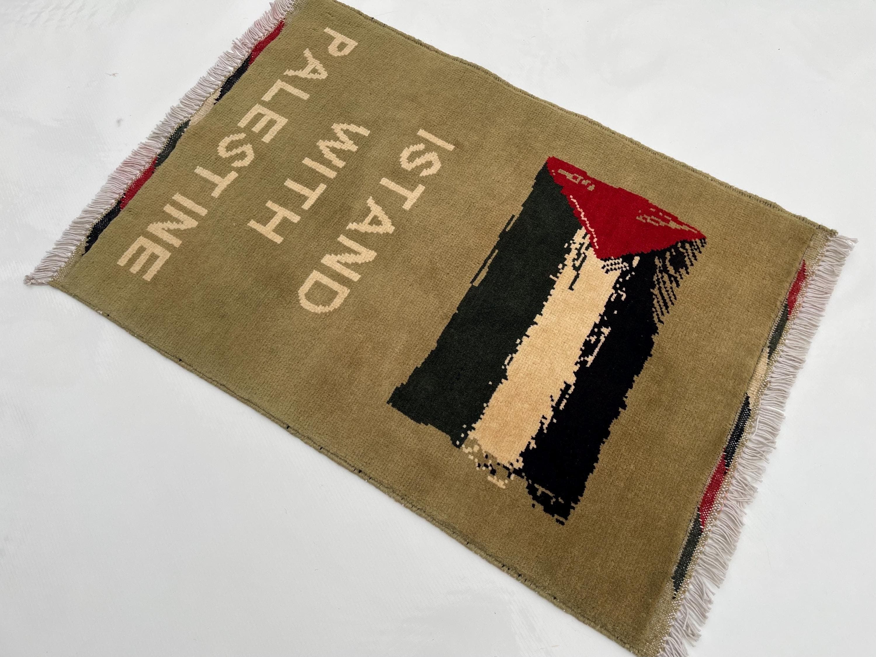 85x60 cm Handmade Afghan war rug wool rug shindand wool rug war art rug folk art war rug handicrafts mini rug #700 - image 4