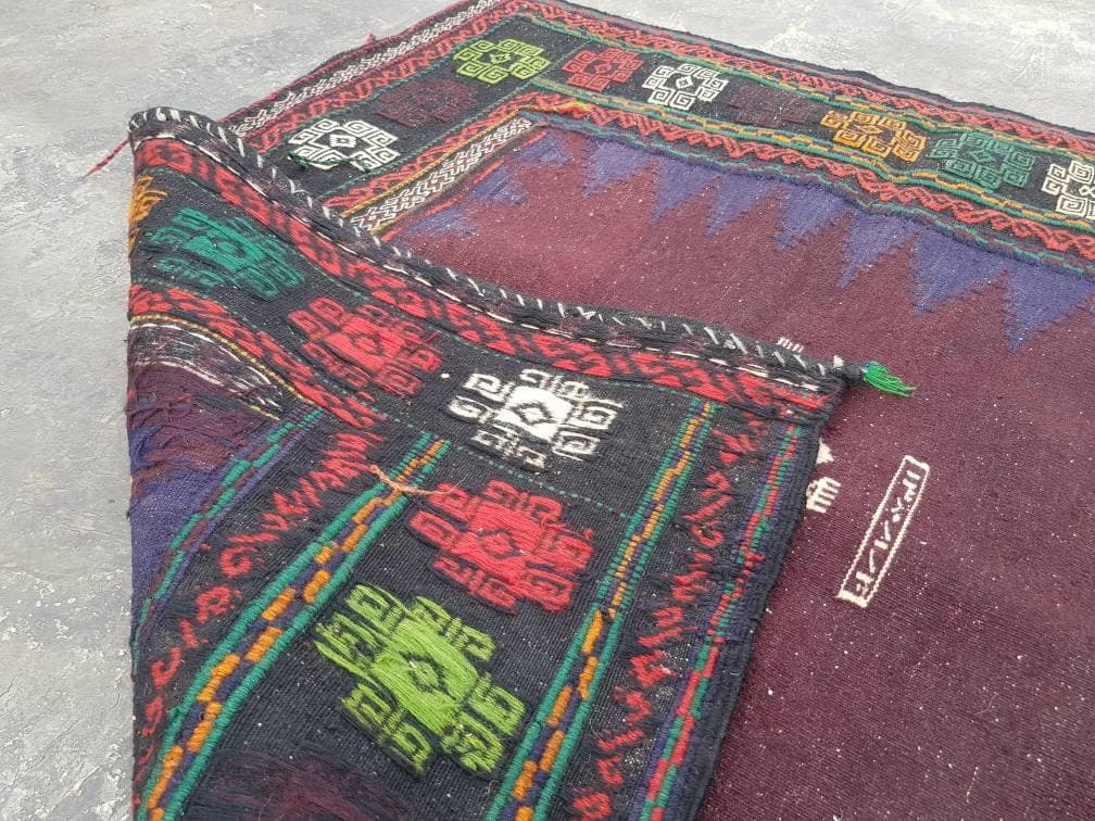 4'x4' ft Afghan kilim nice quality wool kilim rug flat weave decorative kilim handmade square kilim - image 3