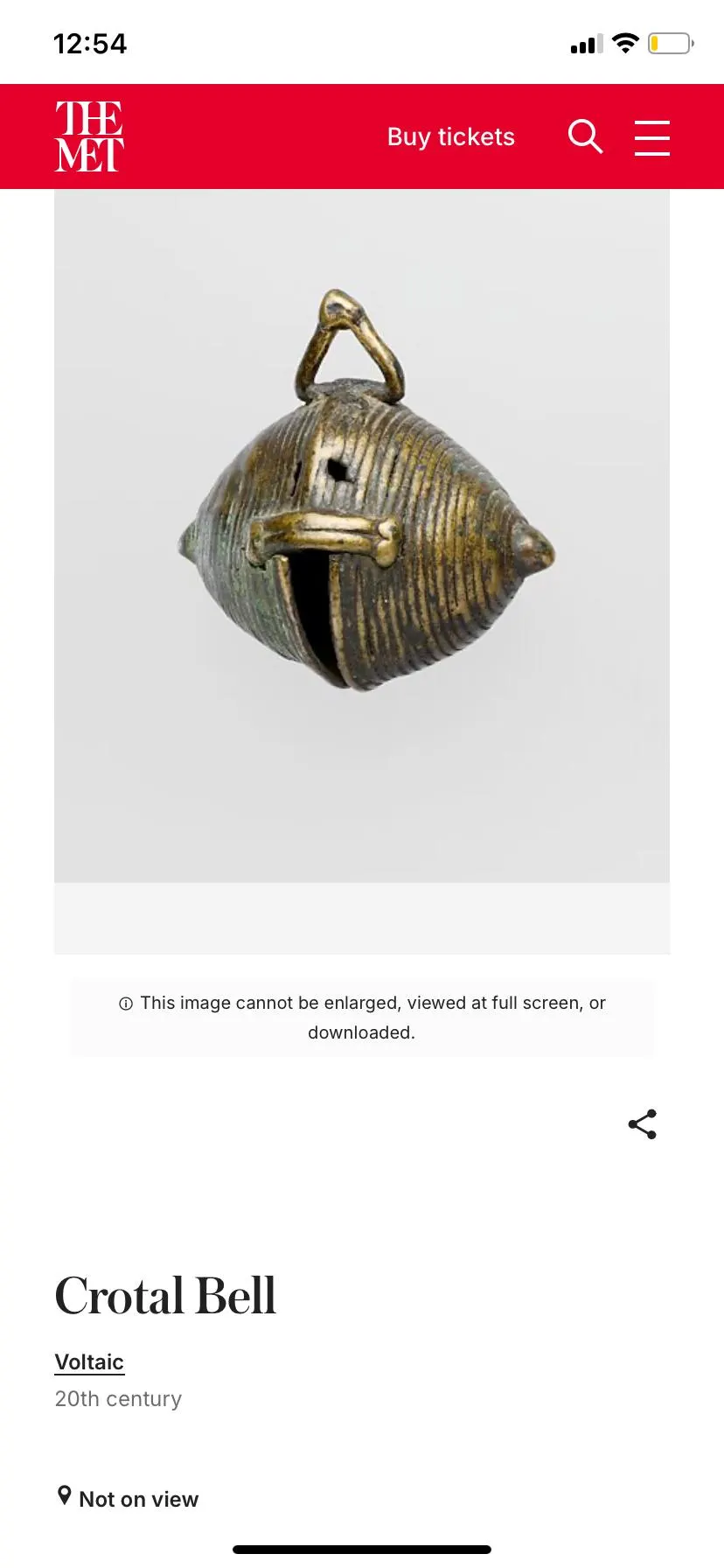 Authentic Antique Early Ashanti Bronze Crotal Bell and Horn Necklace - image 3