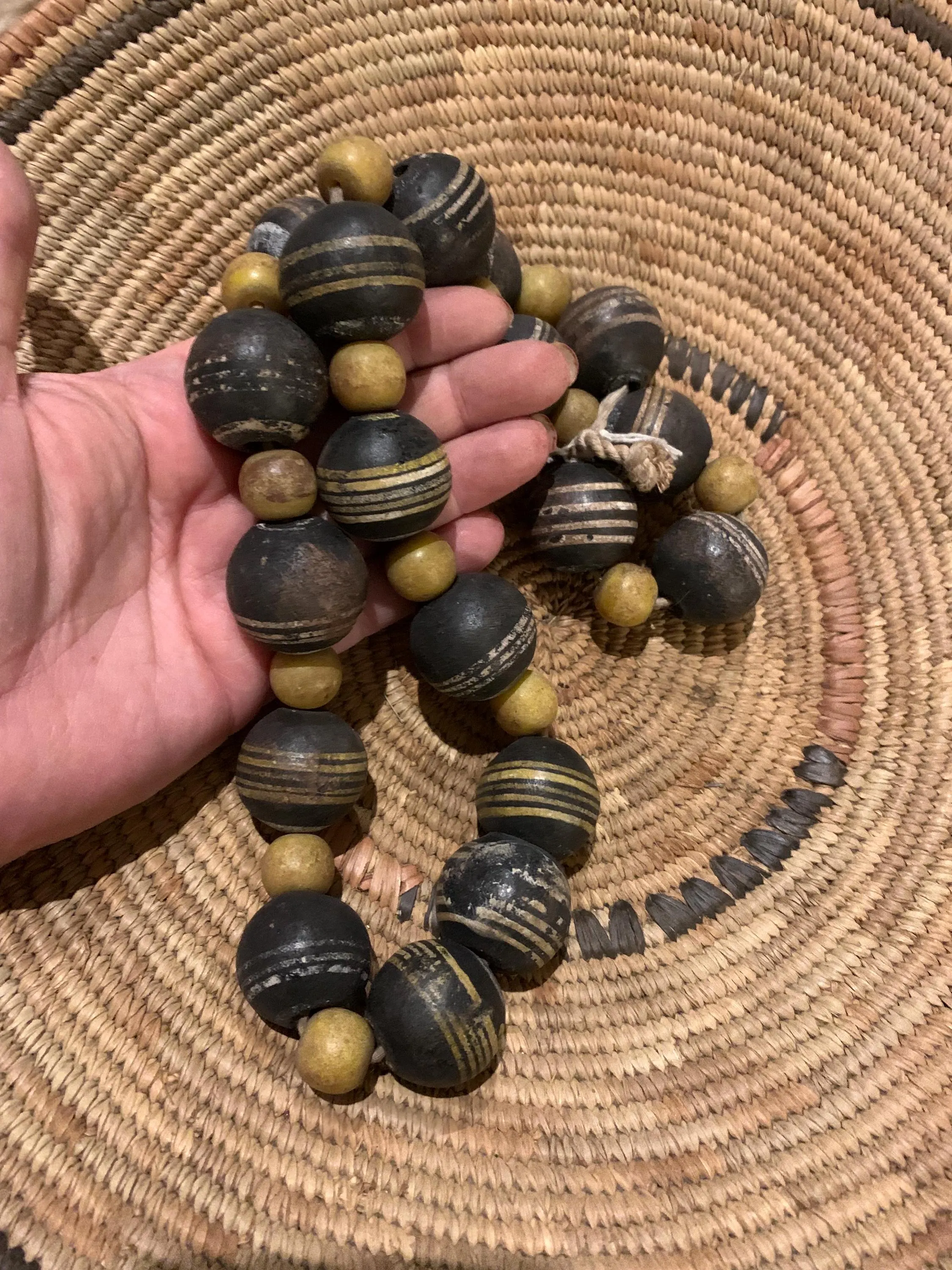 Antique African Mali Clay Beads - image 3