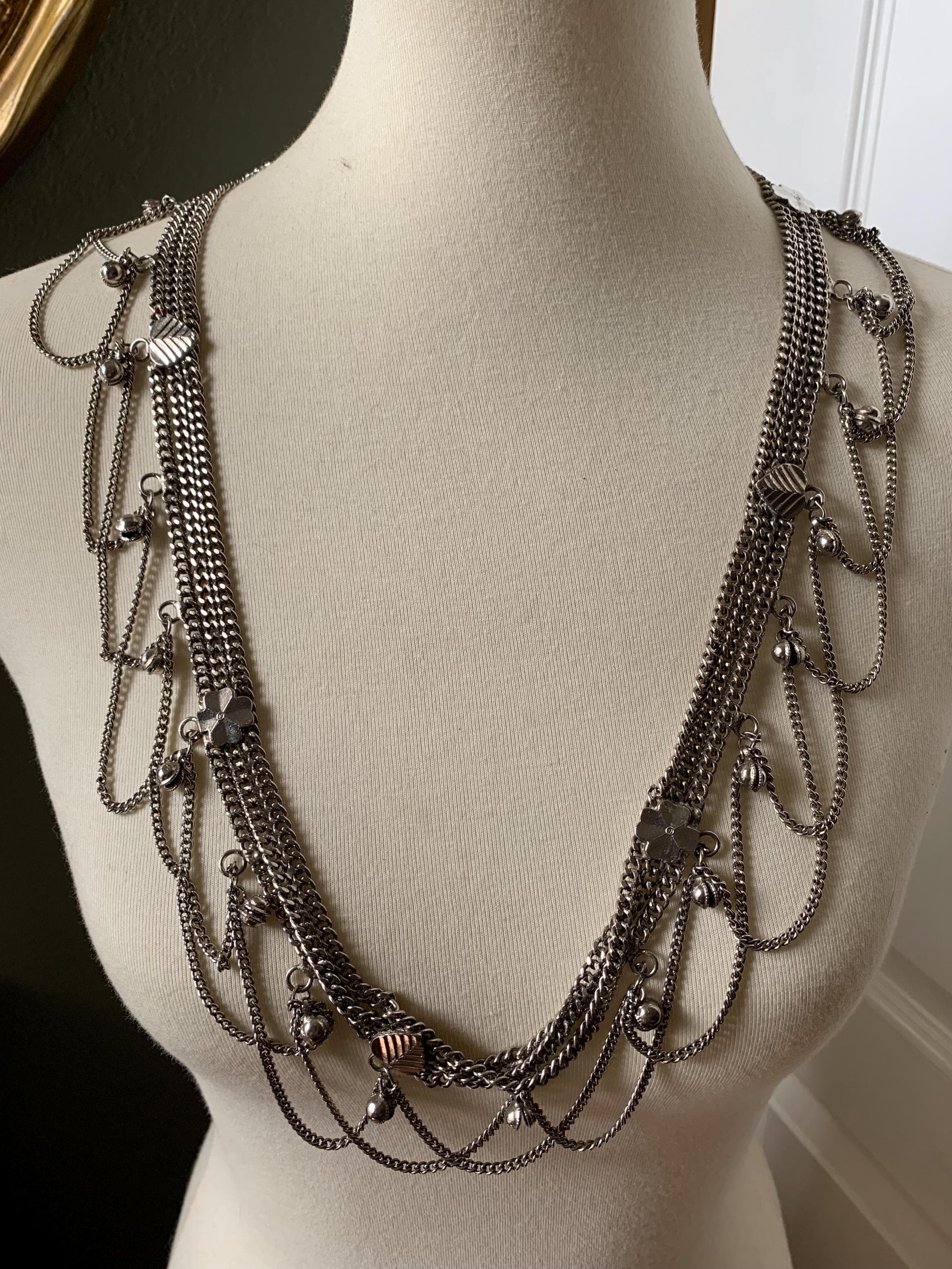 Vintage Silver Egyptian Belly Dancer Belt