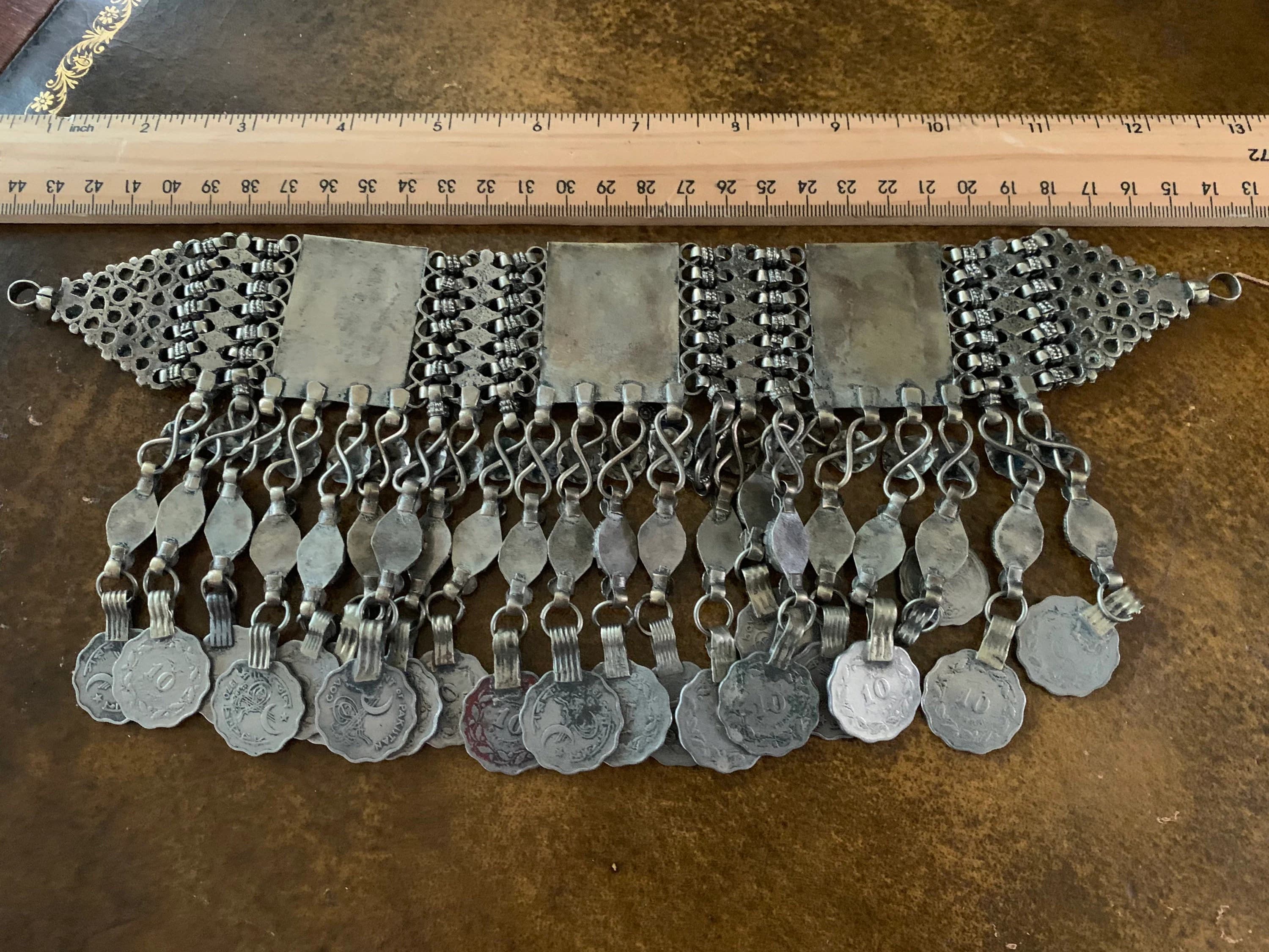 Vintage Pakistani Paisa Coin Headdress - image 2