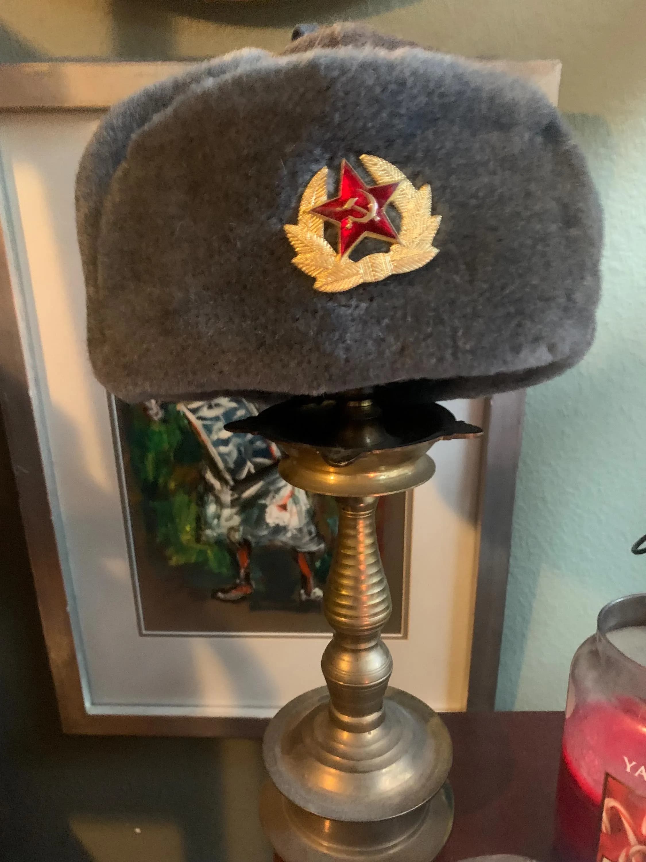Vintage Ushanka Russian Soviet Union Hat from Afghanistan War. - image 5