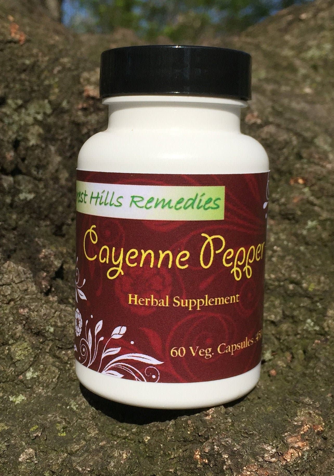 Organic Cayenne Pepper Vegan Capsules, Each 450 mg, Organic Ingredients, Wholesale and Retail
