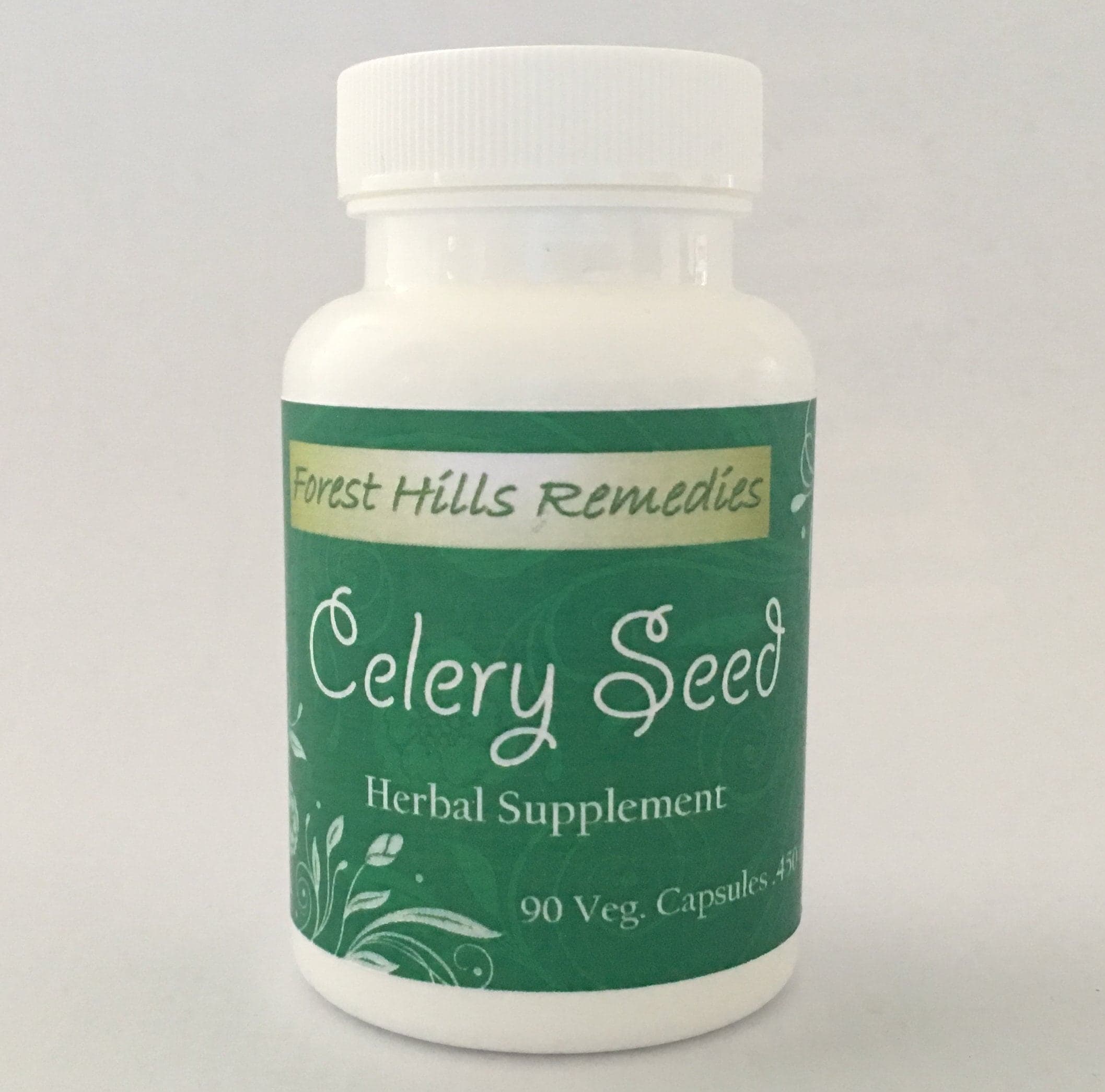 Celery Seed Vegan Capsules, Organic and 100% Pure Ingredients, Retail and Wholesale