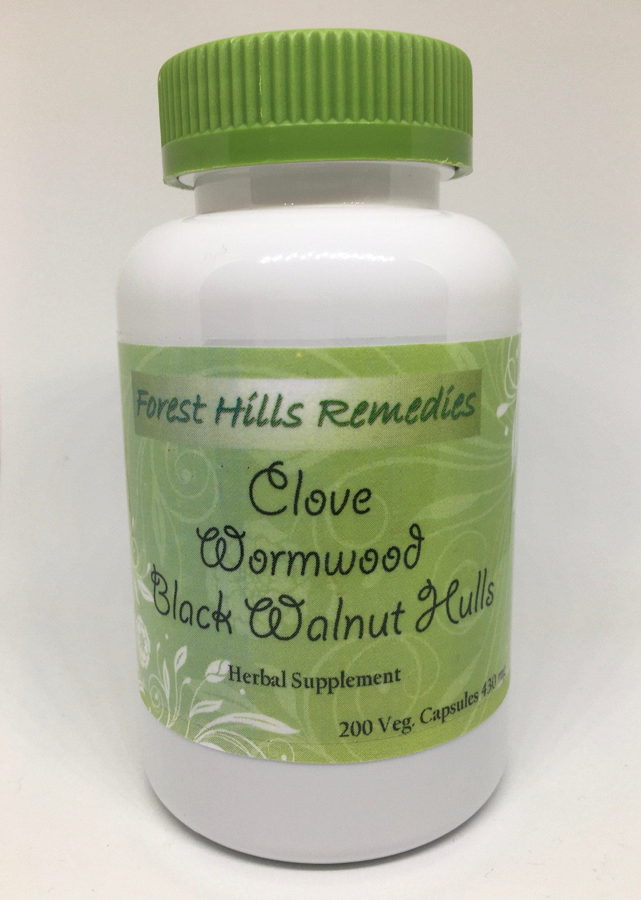 Clove, Wormwood, Black Walnut Hulls Vegan Capsules