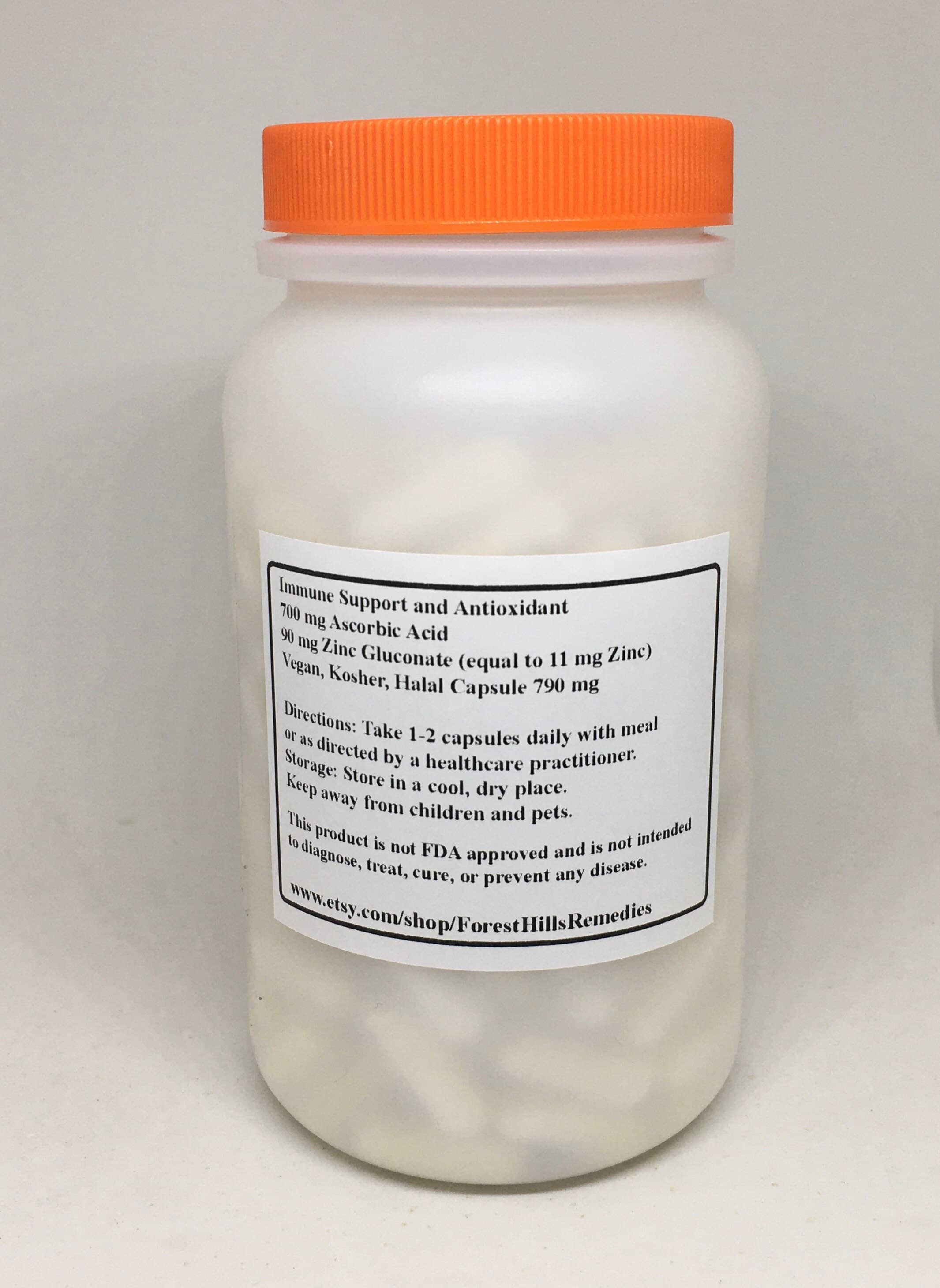 Vegan Vitamin C and Zinc Capsules, Forest Hills Remedies - image 5