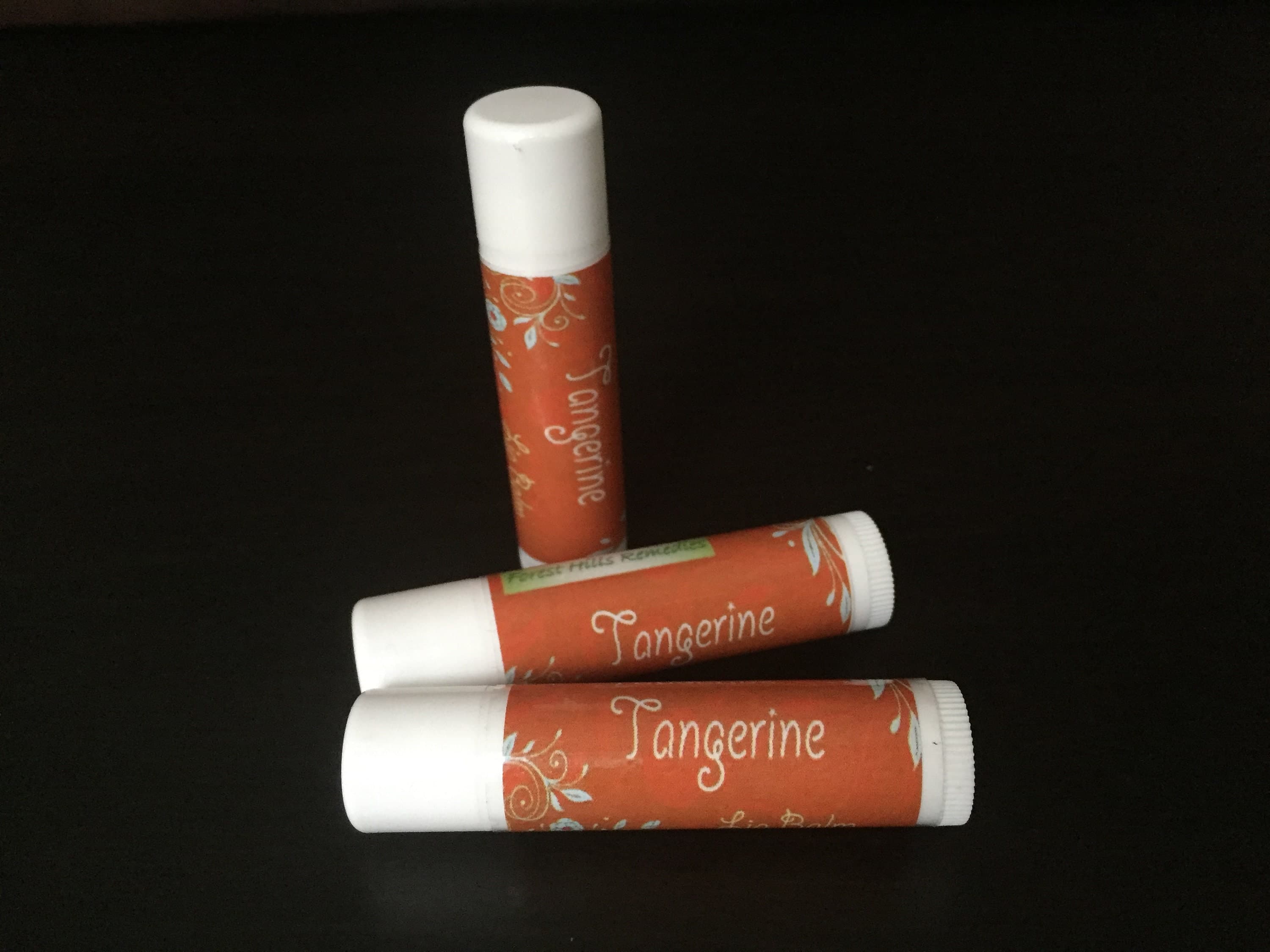Tangerine Lip Balm, All Natural, Herbal Kosher Halal Lip Balm, No Petroleum, Retail and Wholesale - image 3