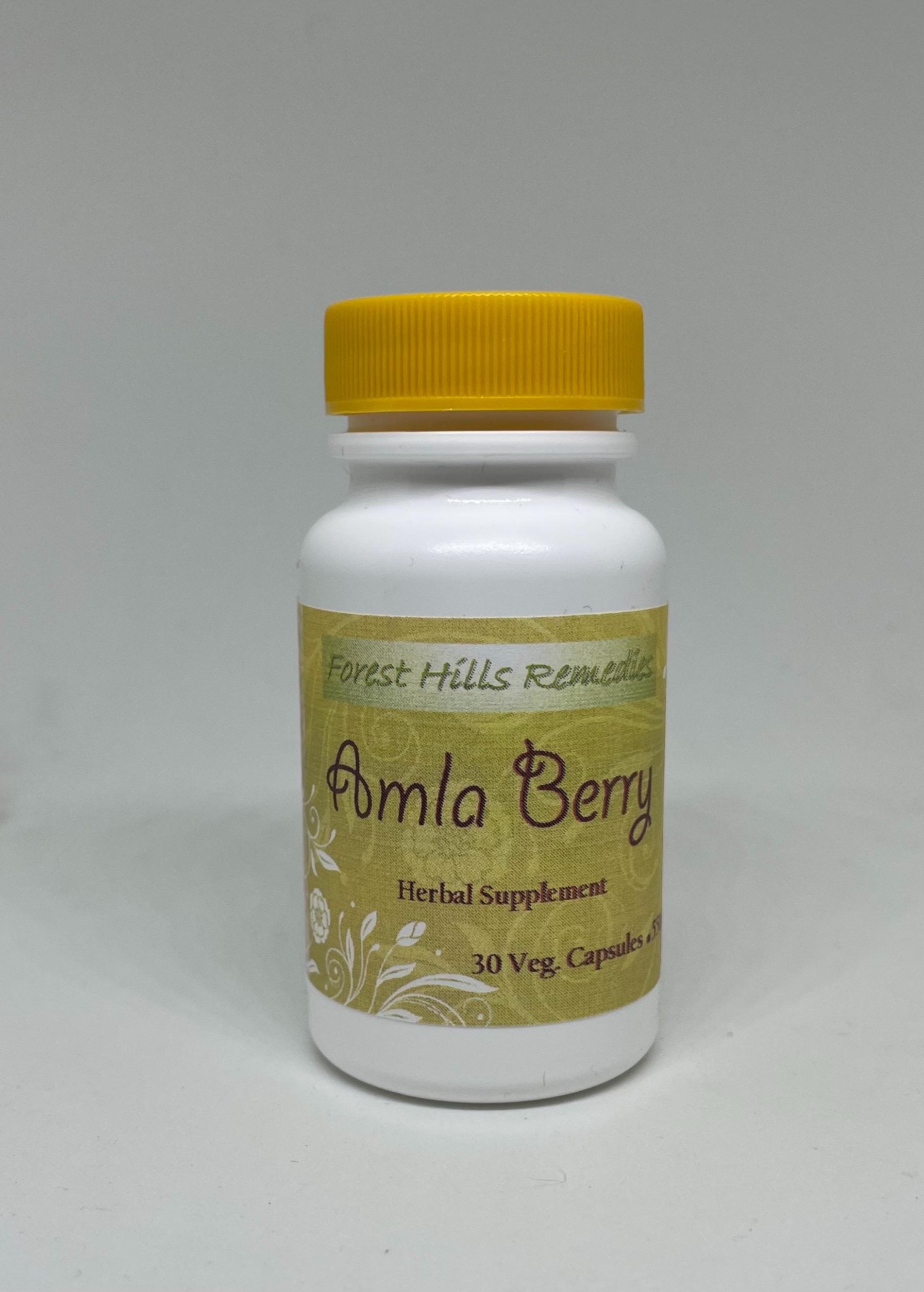 Amla Berry Vegan Capsule, 550 mg, Kosher, Halal, Indian gooseberry, No additives, Fresh made to order, Free Shipping - image 3