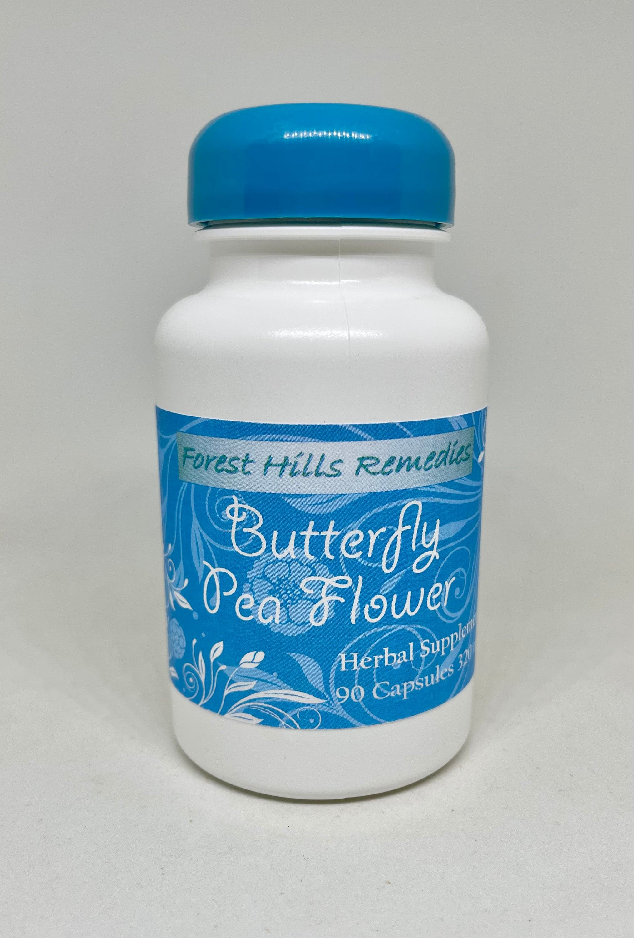 Butterfly Pea Flower Capsules, Vegan, Kosher, Halal, Organic Ingredients, No additives