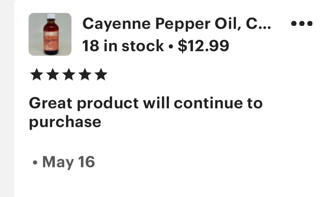 Cayenne Pepper Infused Oil, 130M HU Hotness, Made via Traditional Infusion Method, 2 and 4 oz bottles available, Kosher, Halal, Vegan - image 5