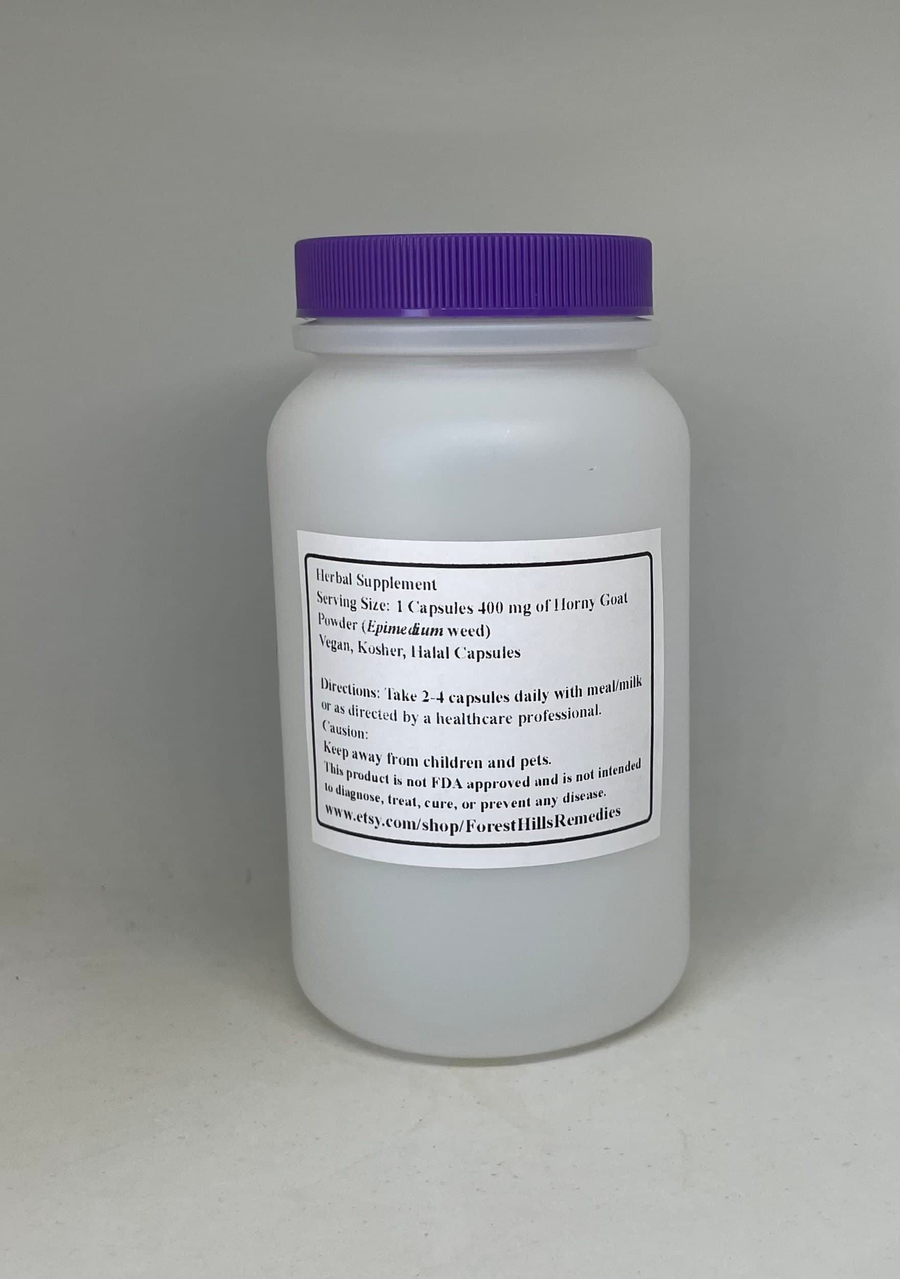 Horny Goat Vegan Capsule, 400 mg, 100% Pure, No additive, Retail & Wholesale - image 3