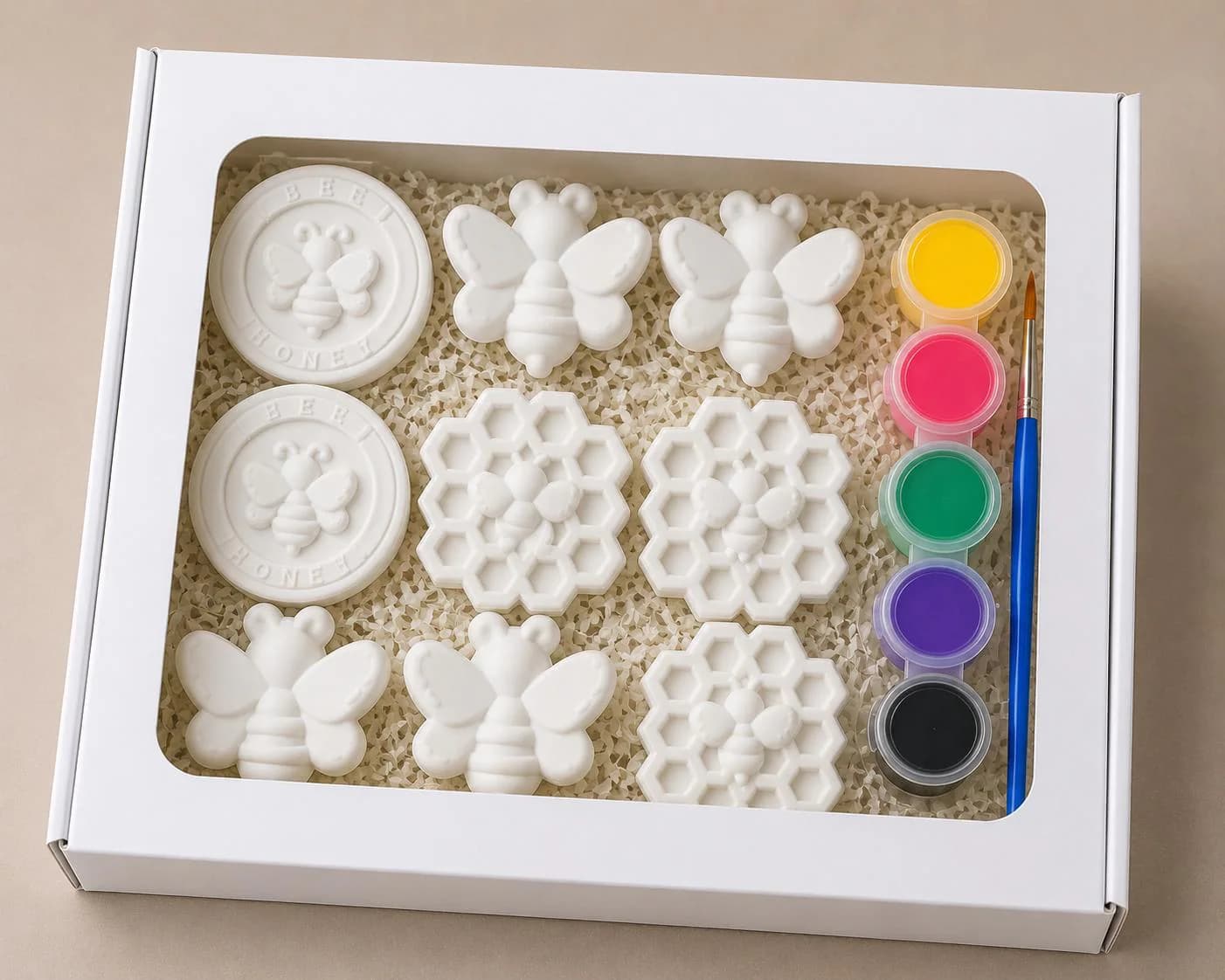 Bee & Honeycomb Kids Painting Kit Pack of 6 kit – DIY Craft Party Favor