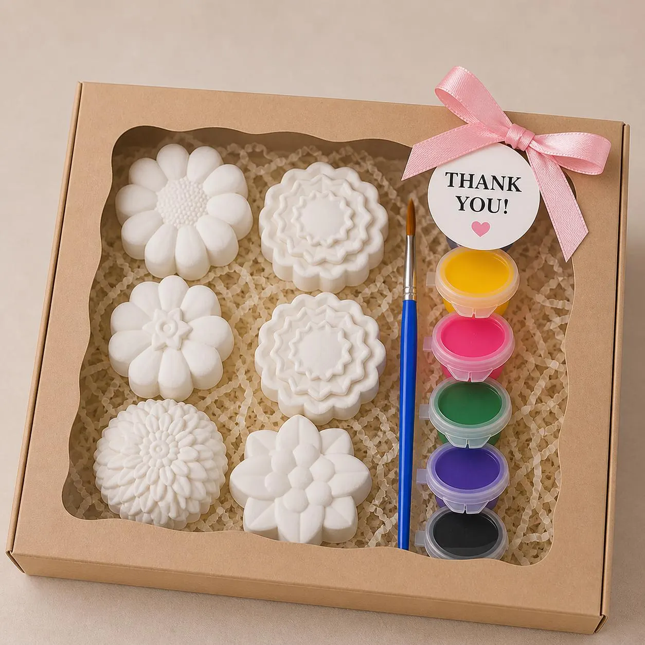 Flower Kids Painting Kit – DIY Craft Gift Box Set