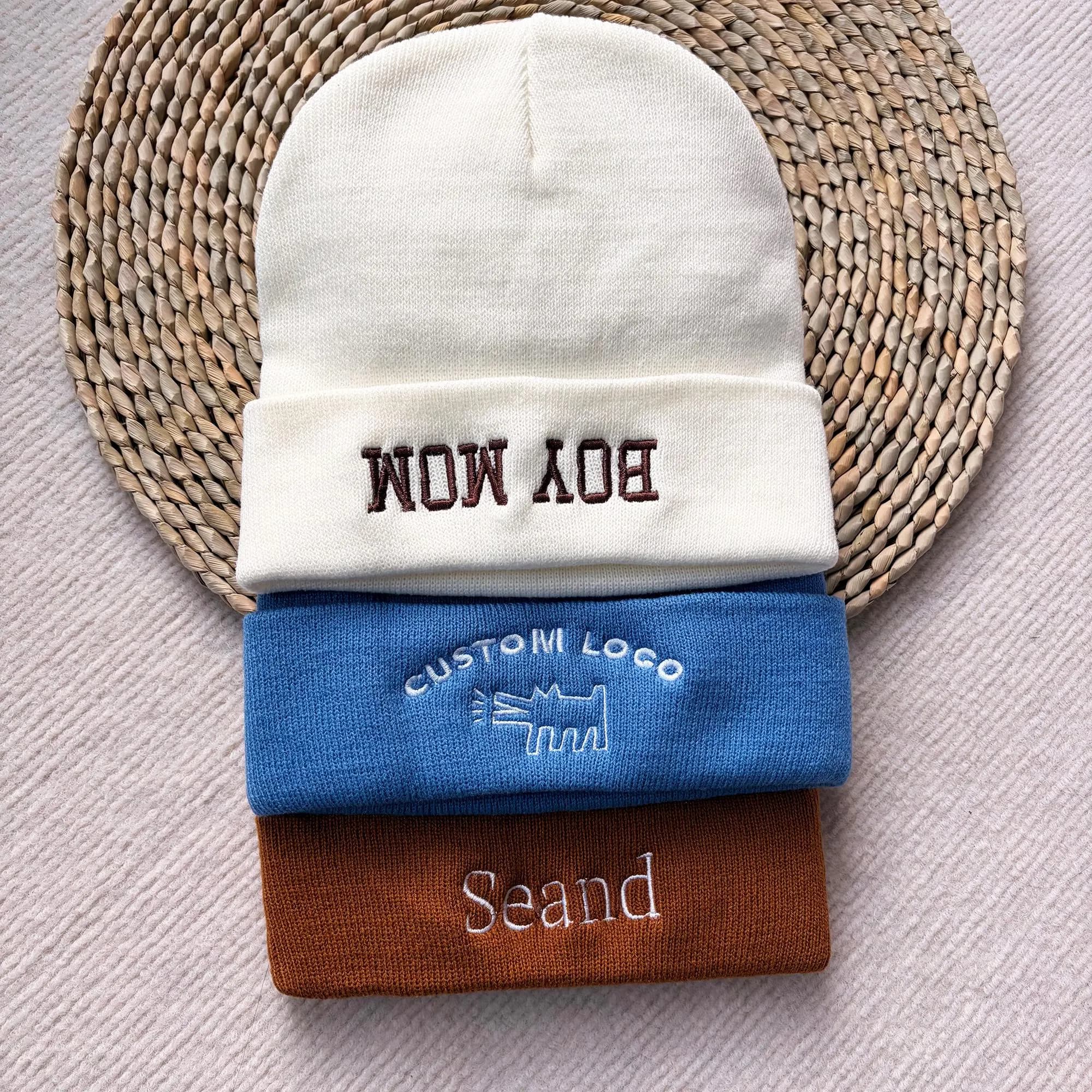 Custom Beanies, Baby Beanie, Personalized Beanie, Custom Embroidered Beanie, Dad and Kid Beanie, Birthday gift 25111901 - image 2