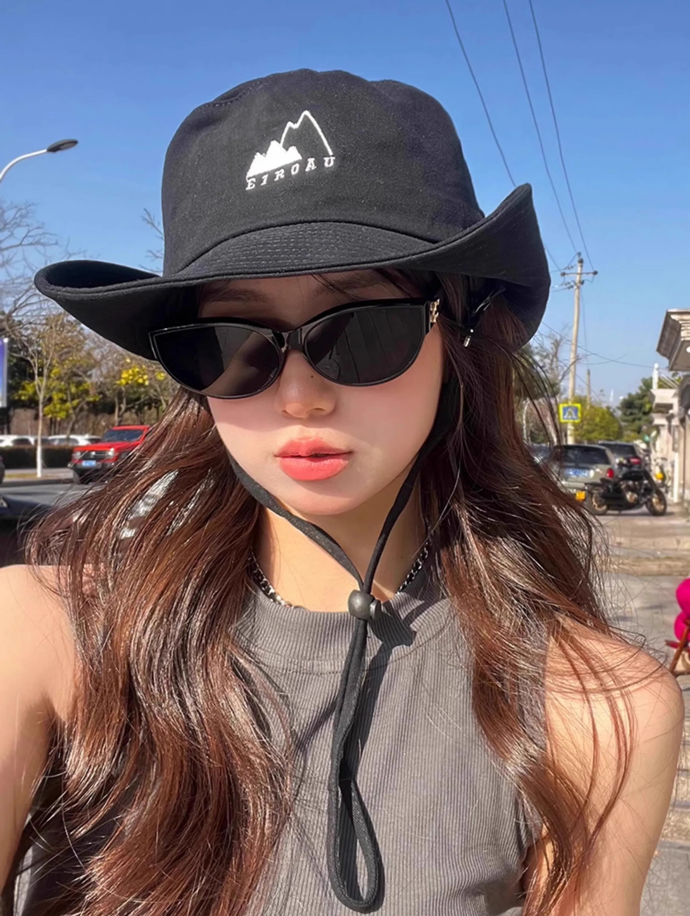 Embroidered Bucket hat Custom hat Hiking hat Custom Personalization Sun hat Camping hat Summer hat Travel sun hat 24040802 - image 4