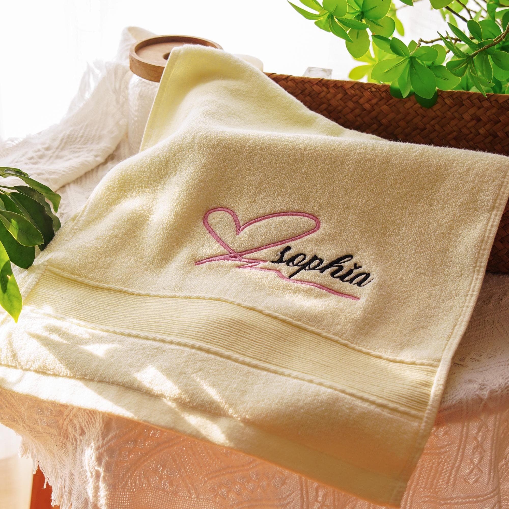 Personalized Bathroom Towel, Custom Name Bath Towel, Monogram Embroidered Towel, Soft Absorbent Bathroom Gift S1608 - image 4