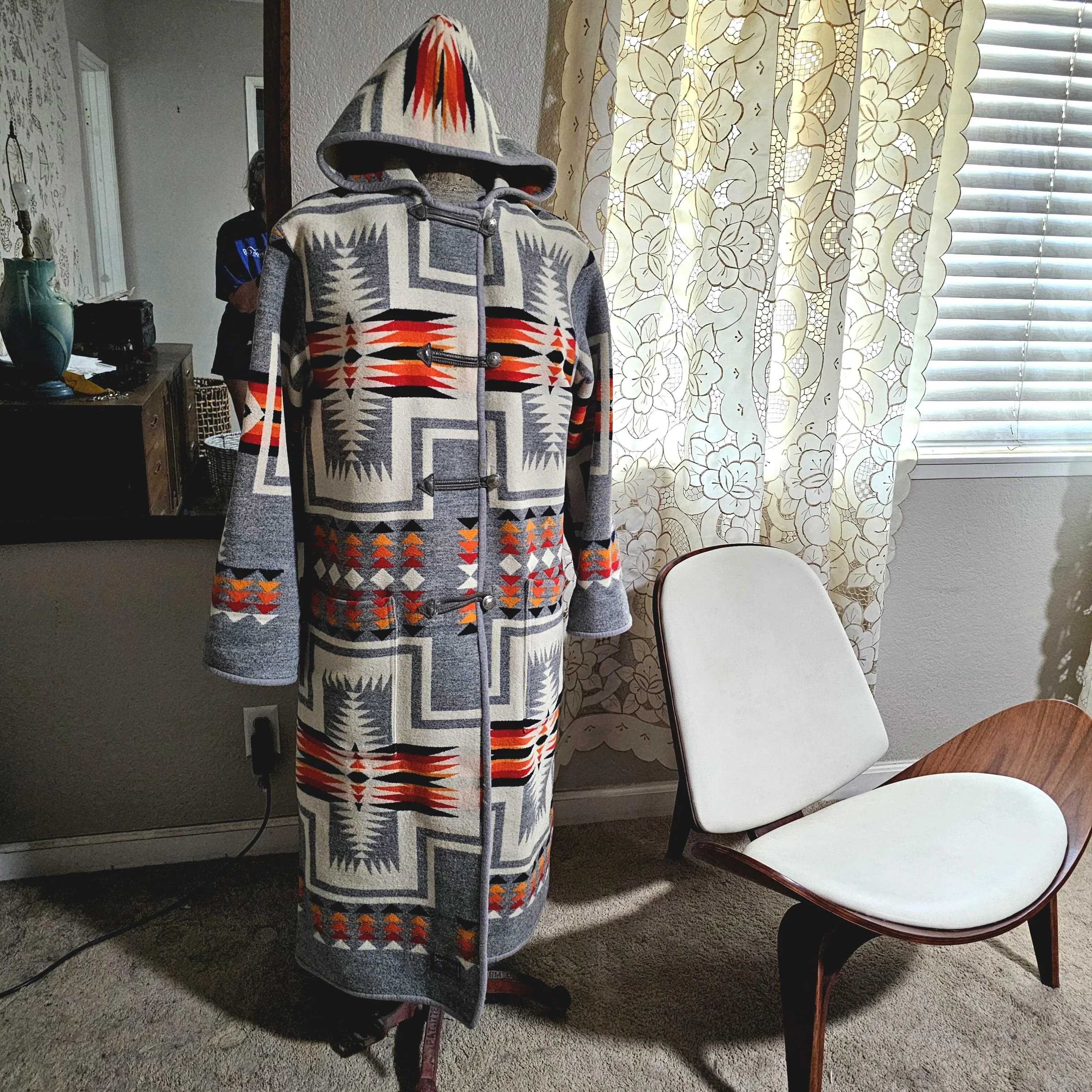 Vintage Pendleton Reversible Full Length Coat Size XL #C 2