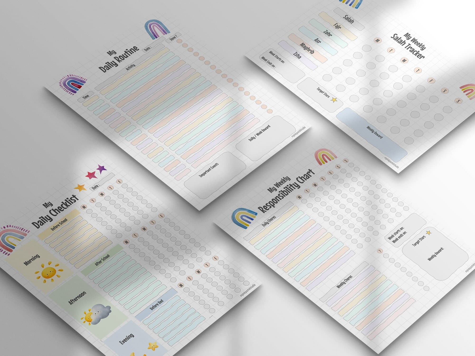 The Good Muslim Ultimate Kids Bundle | 5 in 1 Printables for Muslim Children | PDF Checklist Personalized Planner - image 3