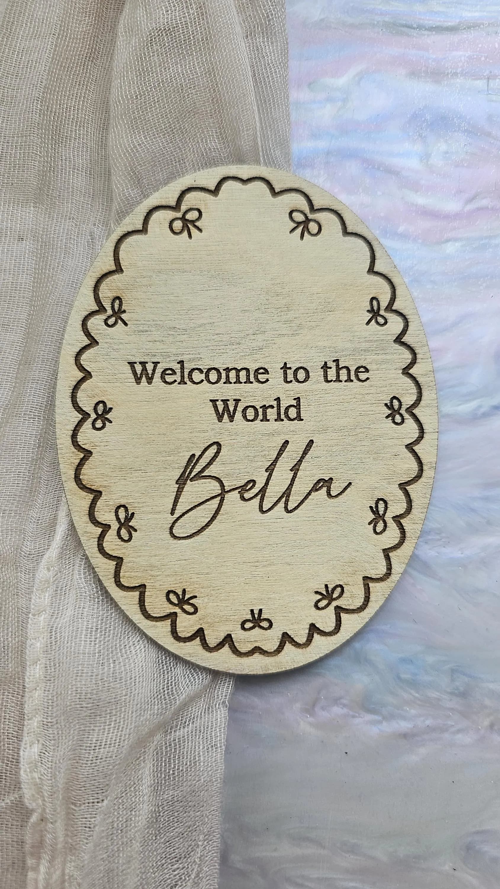 Baby Milestone Cards Wooden Monthly Baby Photo Props Baby Month Plaques Newborn Gift Baby Shower Gift Personalised Name Plaque - image 4