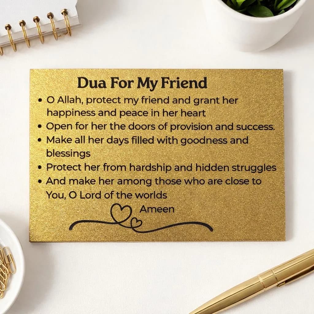 Islamic Dua Magnet for Friend, Eid Gift for Her, Muslim Friendship Gift, Islamic Home Decor, Ramadan Gift, Islamic Fridge Magnet Muslim gift - image 3