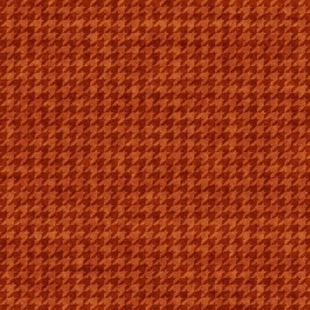 Houndstooth Basic Pumpkin by Leanne Anderson for Henry Glass Fabrics - 8624-35