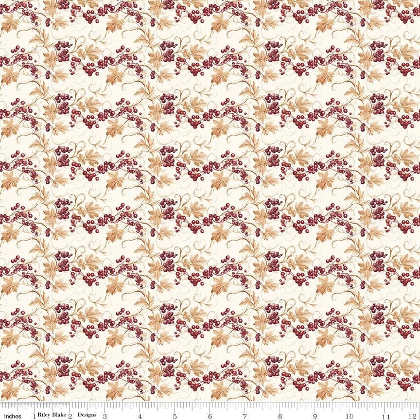 Evening on the Prairie Prairie Berries Cream by Modern Prairie for Riley Blake Designs - C16742-CREAM