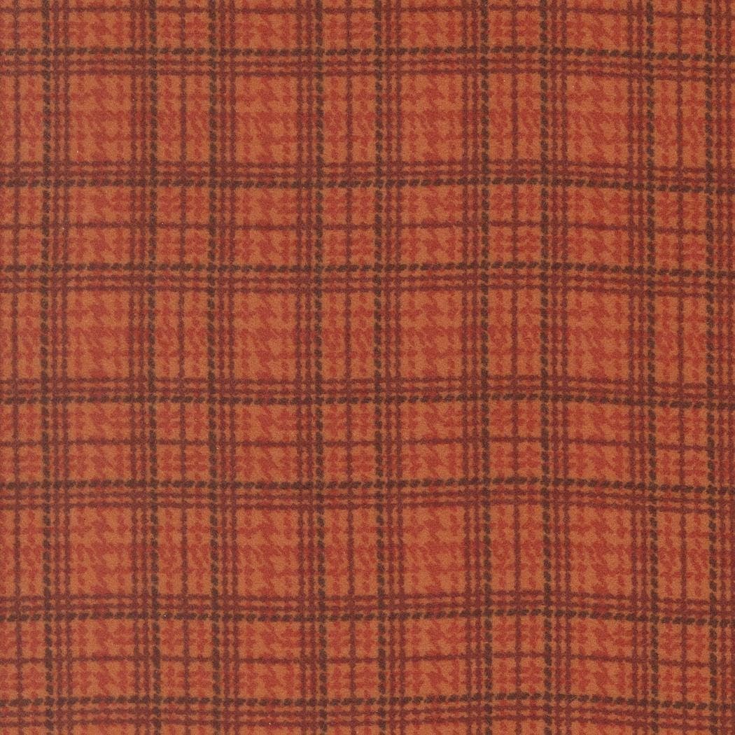 Prairie Gatherings Flannel Rust Mini Plaid Checka and Plaids by Primitive Gatherings for Moda Fabrics - 49314 21F