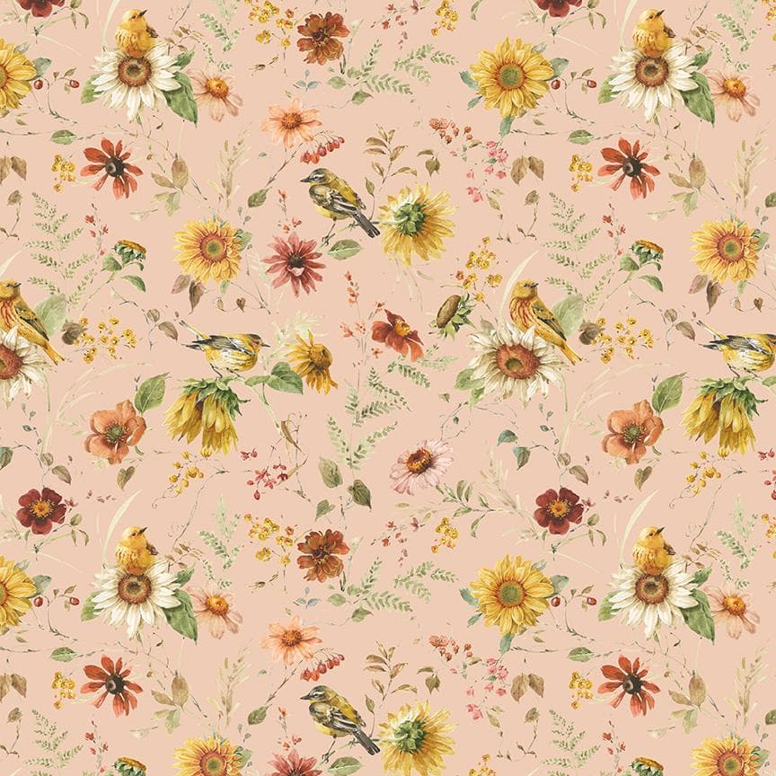 Sunflower Whispers Prairie Blush by Lisa Audit for Riley Blake Designs - CD16671-BLUSH