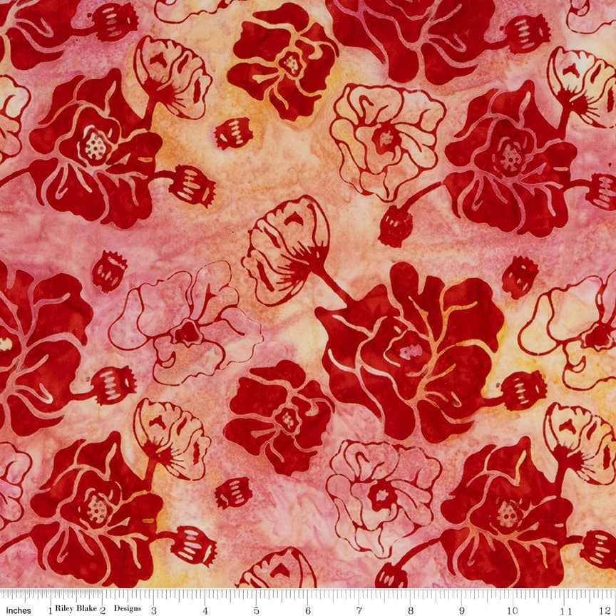 Expressions Batiks Tjaps Poppy by Riley Blake Designs - BTPT1079