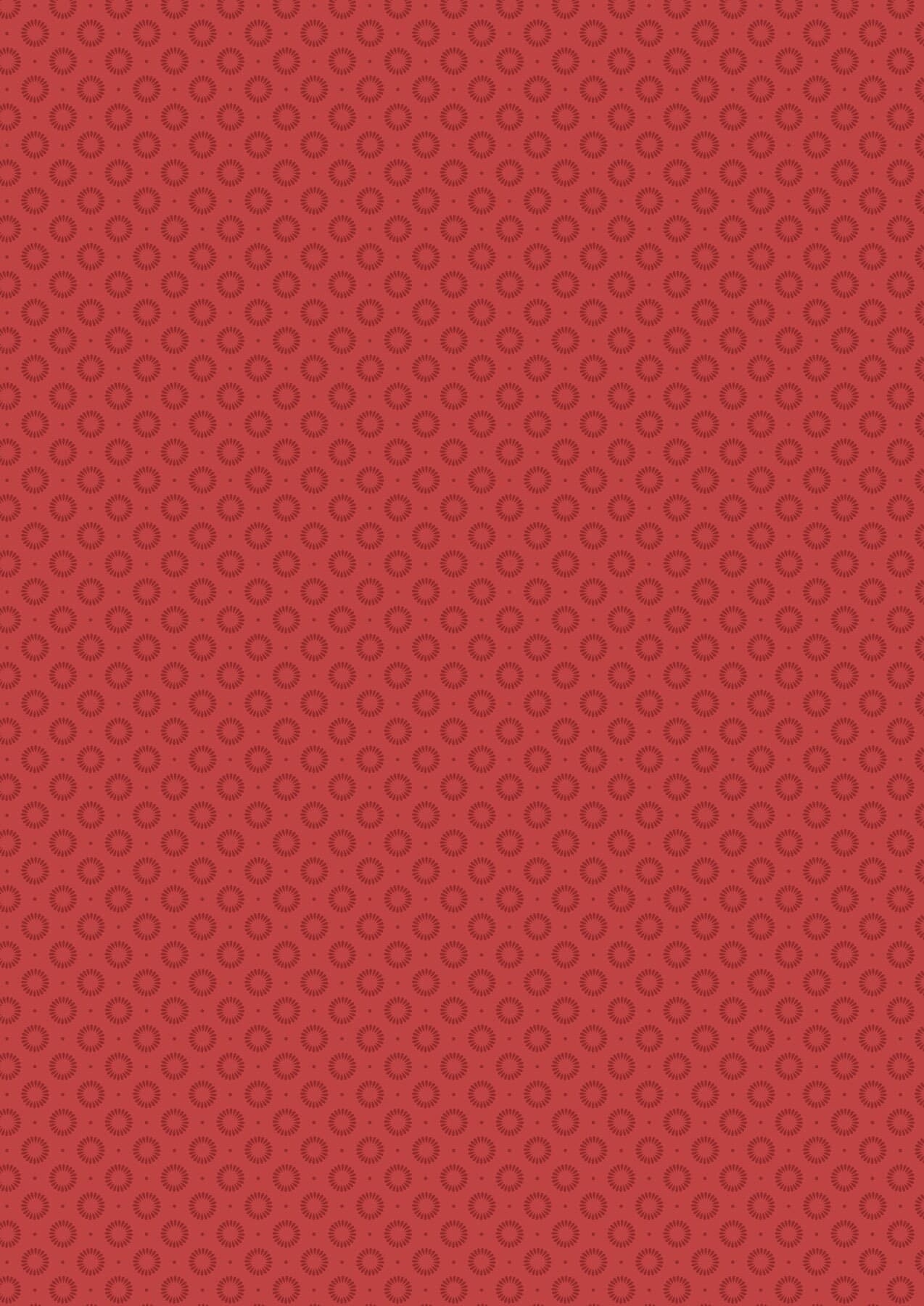 Grandma's Quilts Flower Dot Red by Lewis & Irene - A775-3