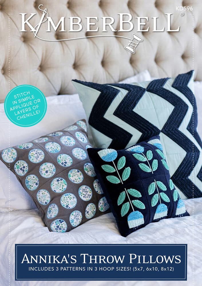 Annika's Throw Pillows by Kimberbell Designs - Machine Embroidery CD - KD596