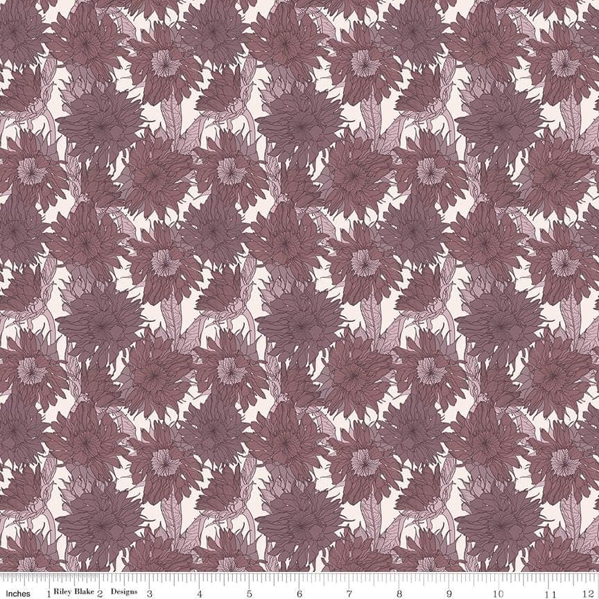 Evening on the Prairie Sunflower Grape by Modern Prairie for Riley Blake Designs - C16741-GRAPE