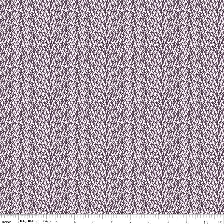 Evening on the Prairie Geo Leaves Purple by Modern Prairie for Riley Blake Designs - C16750-PURPLE