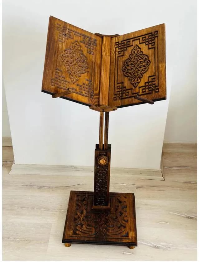 Adjustable Wooden Large Reading Table,Quran Stand,Holder for Books,Bible Stand,Cookbook Holder,Bookshelf,Islamic Gift for Muslims - image 5