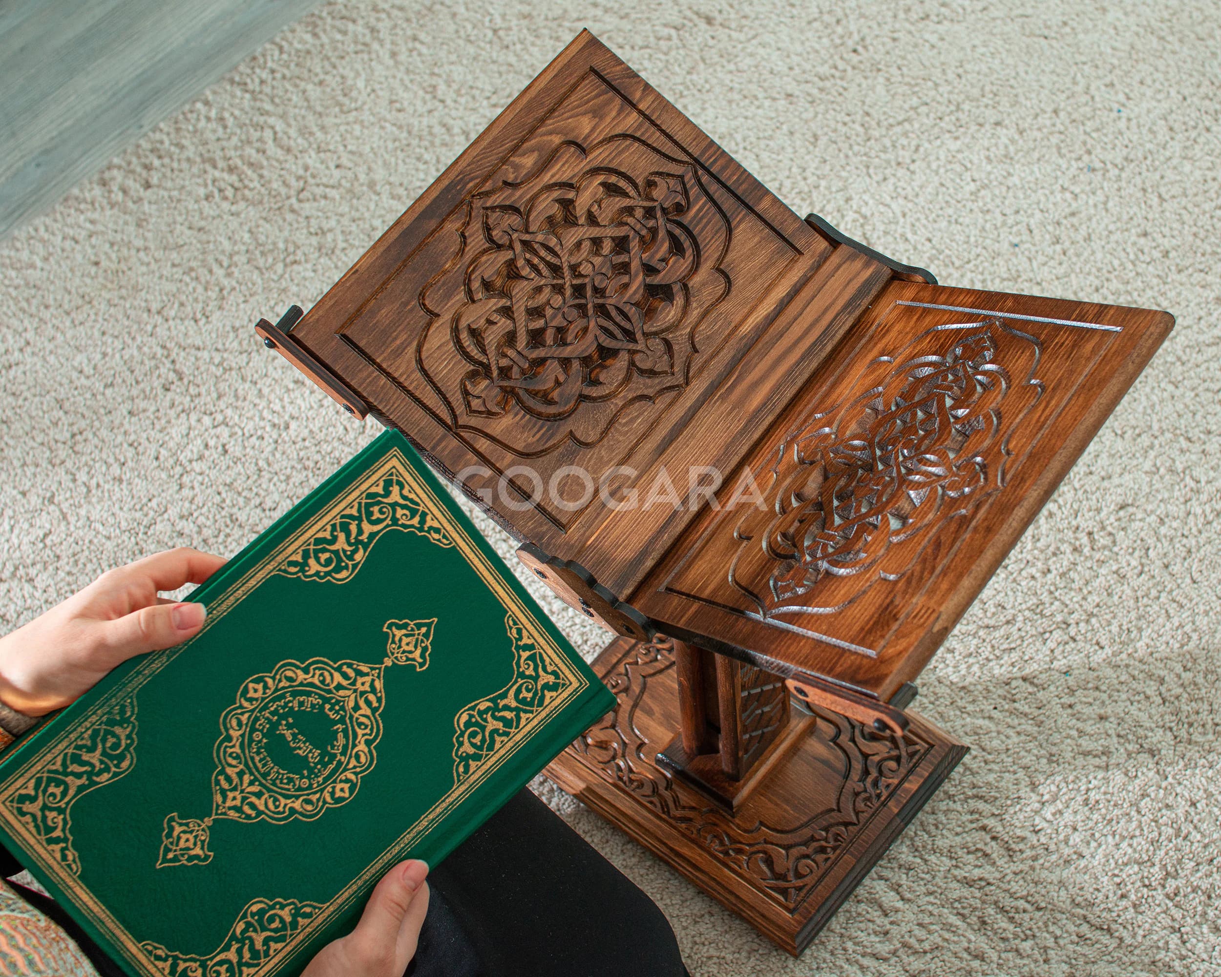 Adjustable Wooden Quran, Personalized Bible Holder, Reading Book Stand,Cookbook Stand,Islamic Gifts, Muslim Gifts,Ramadan Gift for Muslims