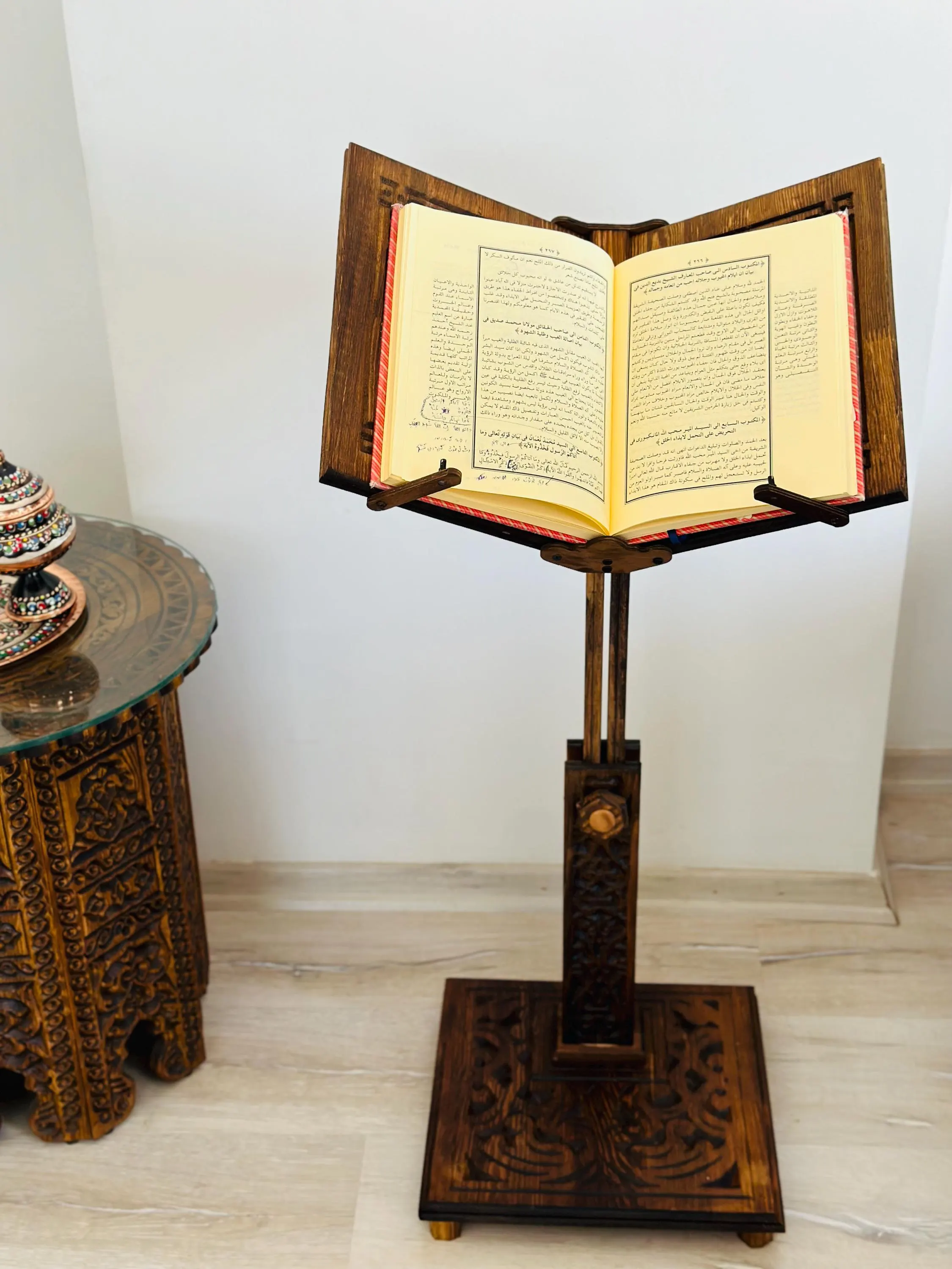 Quran Stand Personalized Large Height Adjustable Reading Stand, Quran-Bible Holder, Islamic Products, Christmas Gift, Gifts for Muslims, - image 3
