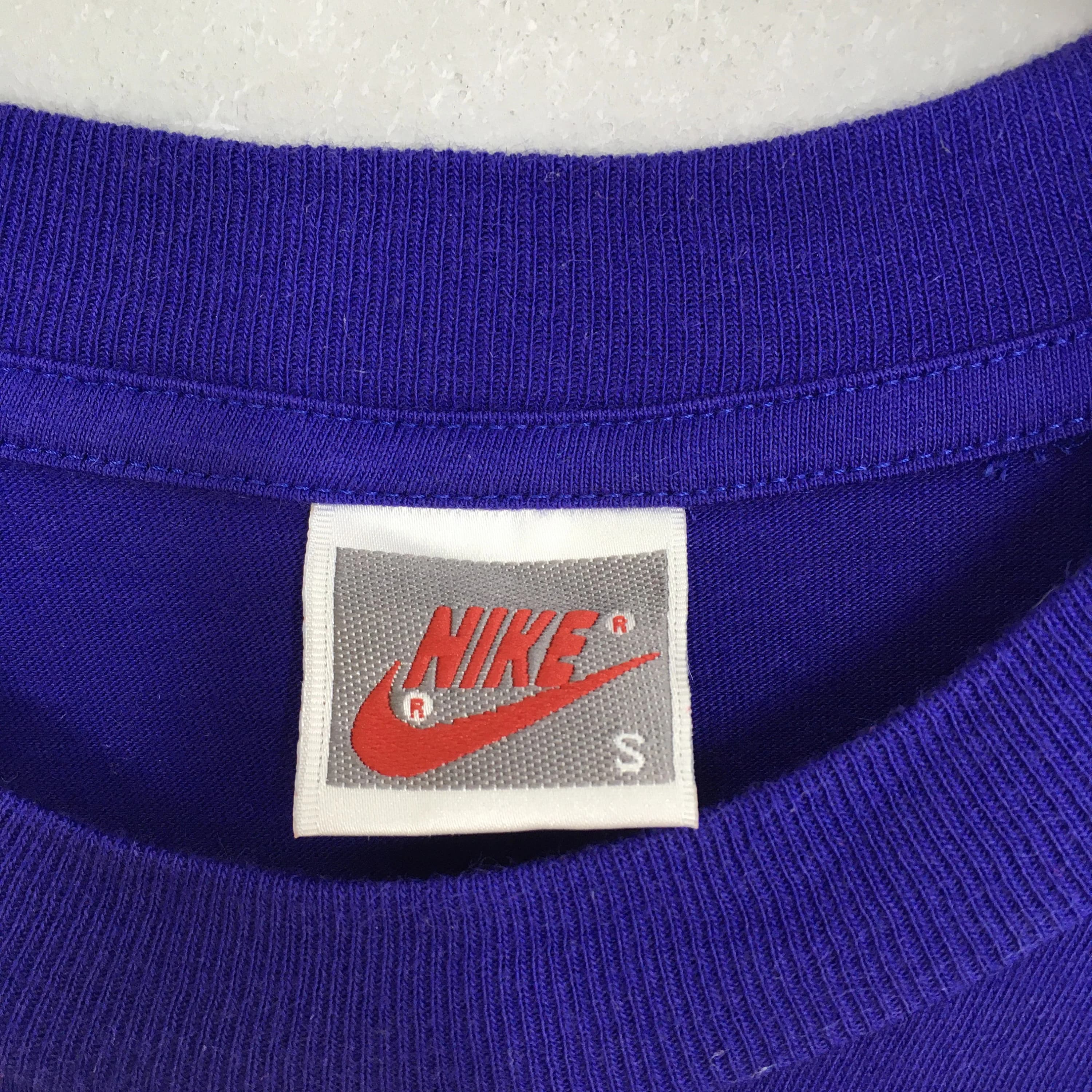 Vintage 90's Nike Swoosh Tshirt Small Nike Streetwear Nike Agassi Tennis Sports Nike Sportswear Purple Tees Size S - image 5