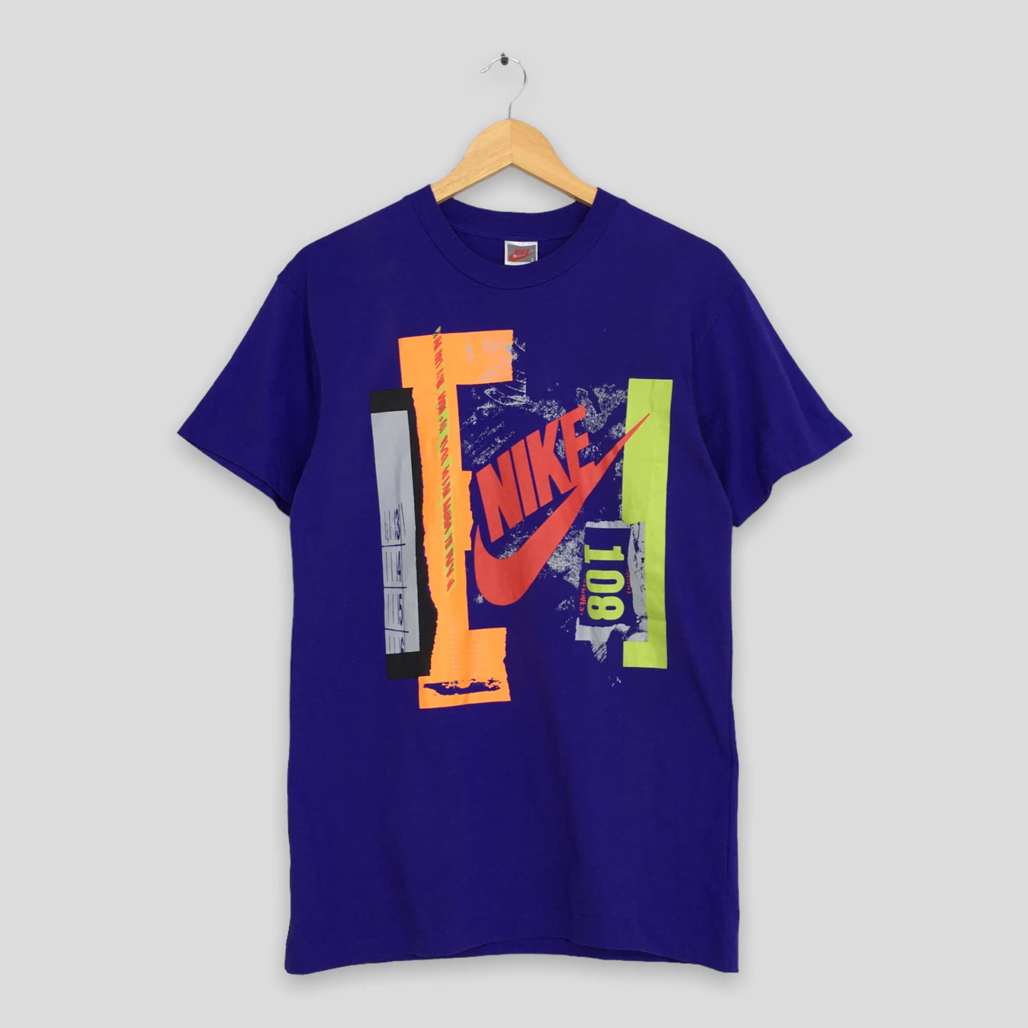 Vintage 90's Nike Swoosh Tshirt Small Nike Streetwear Nike Agassi Tennis Sports Nike Sportswear Purple Tees Size S