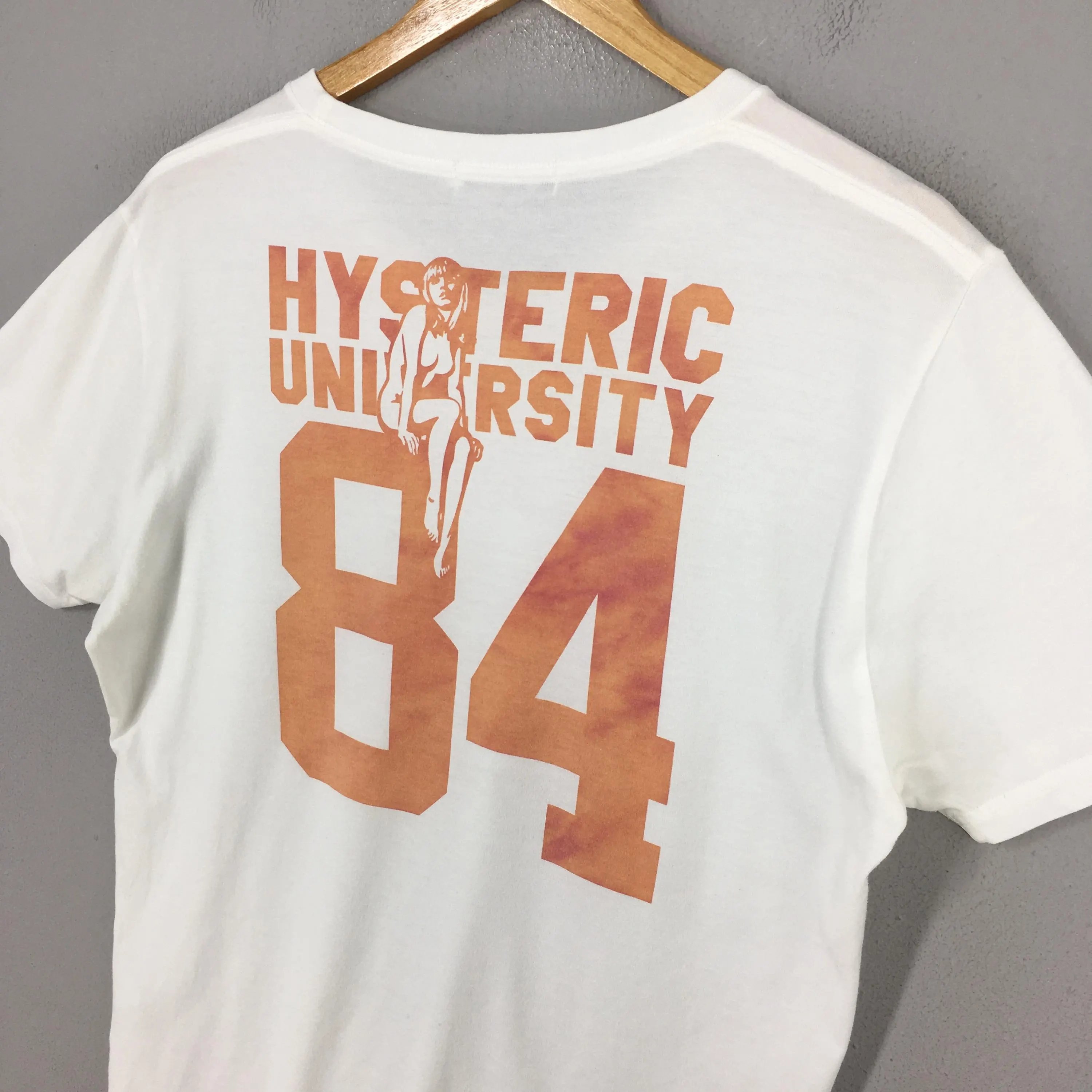 Vintage Hysteric Glamour Japan Search And Destroy Tshirt Large Hysteric Glamour University 84 Streetwear Y2K  Harajuku Japanese Tee Size L - image 3