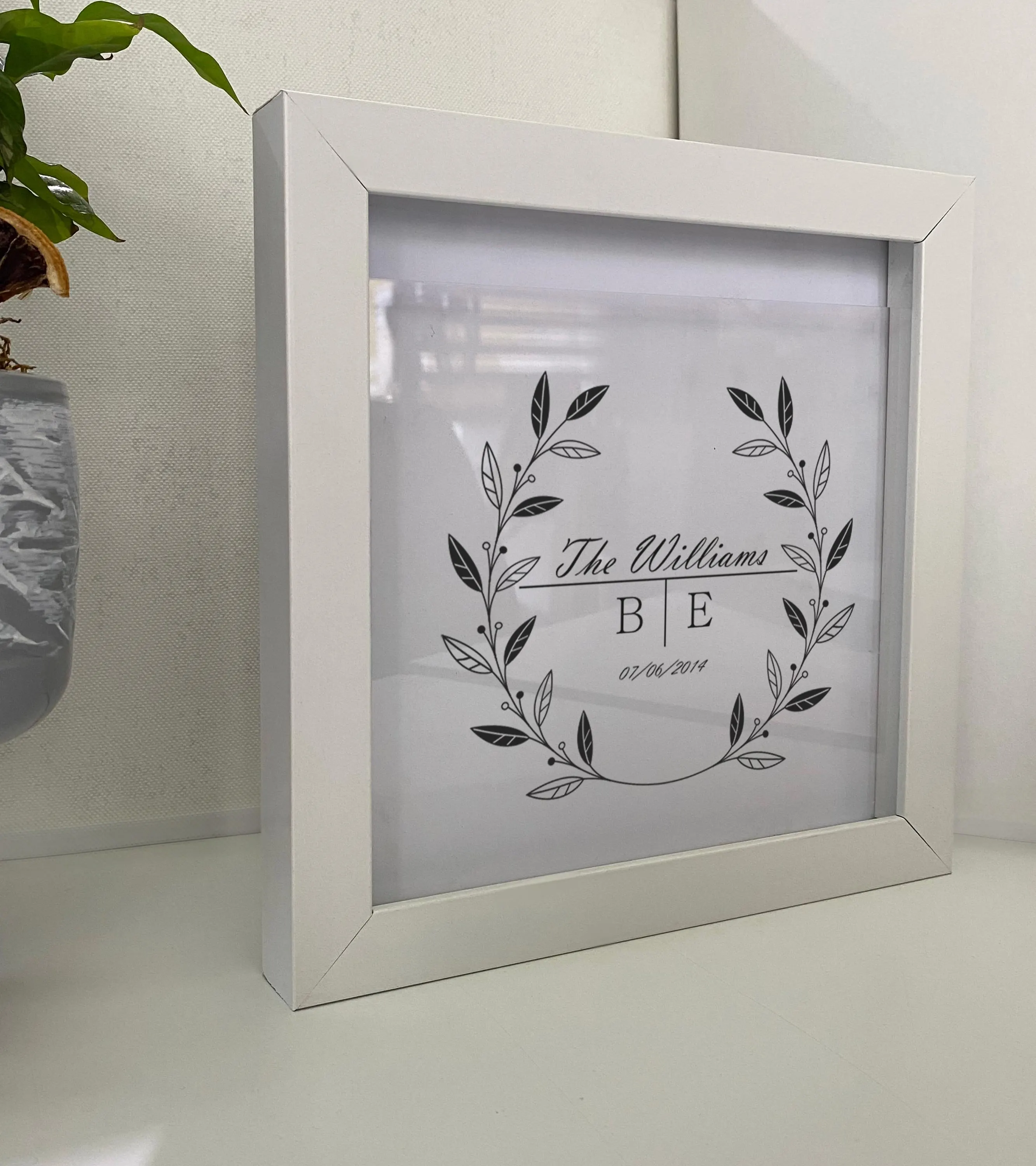 Personalized Clear Arcylic Memory Box, Clear Custom Photo Keepsake, Wedding Anniversary Gift - image 3