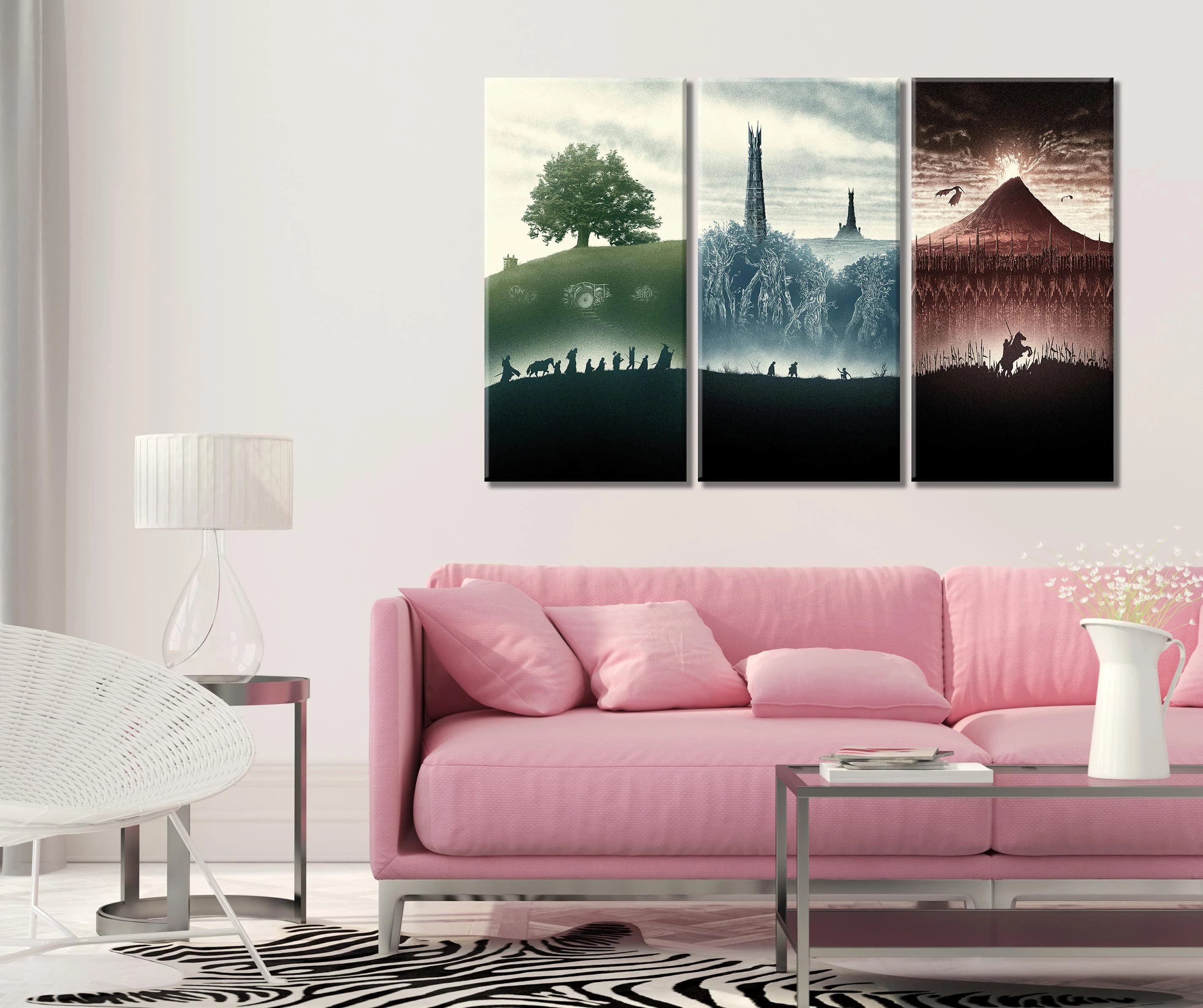 Fantasy Trilogy Canvas Print Set | Movie Poster Wall Art, Kids Room Decor - image 5
